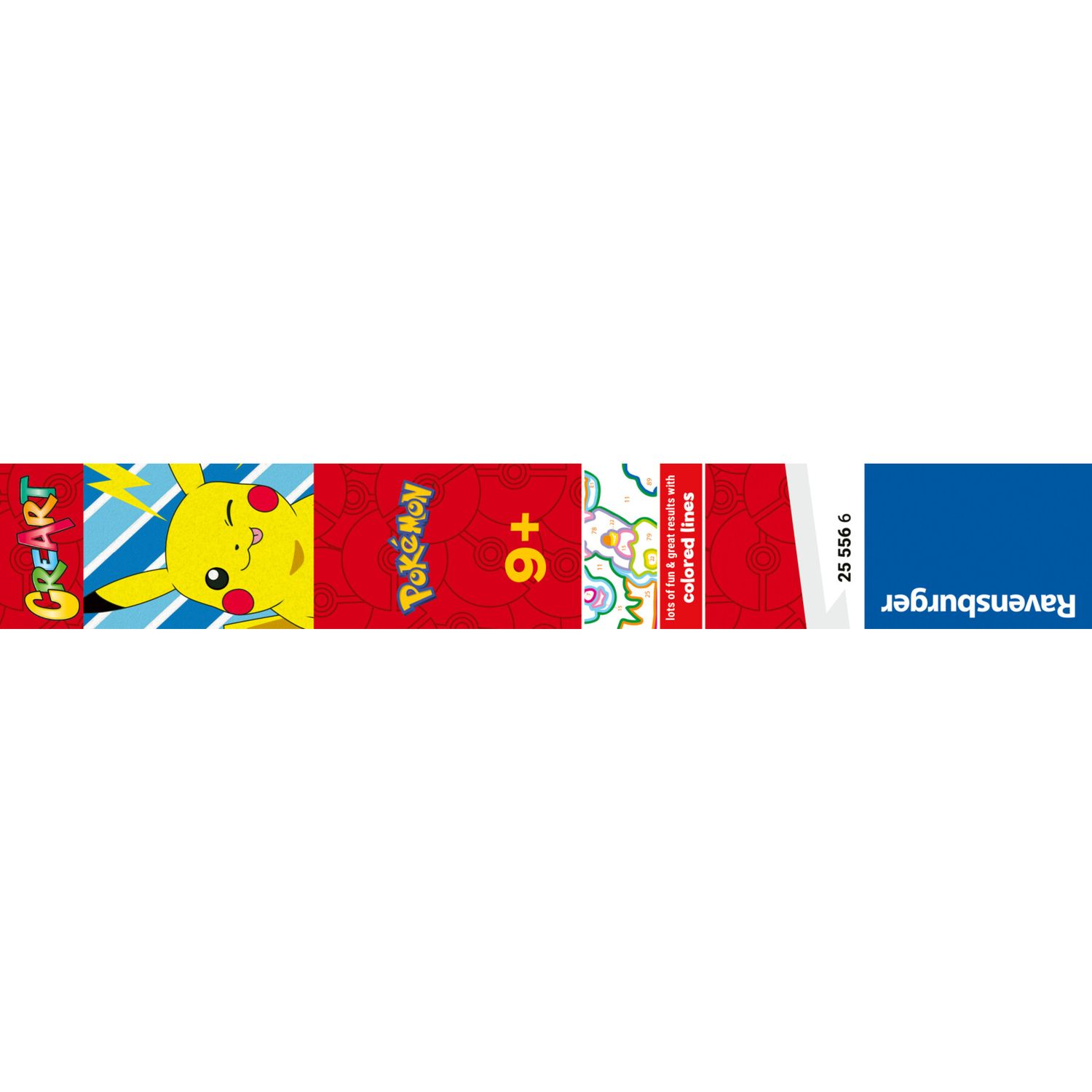 Ravensburger creart - pokémon pikachu - dipingi con i numeri, idea regalo 9+ anni - POKEMON