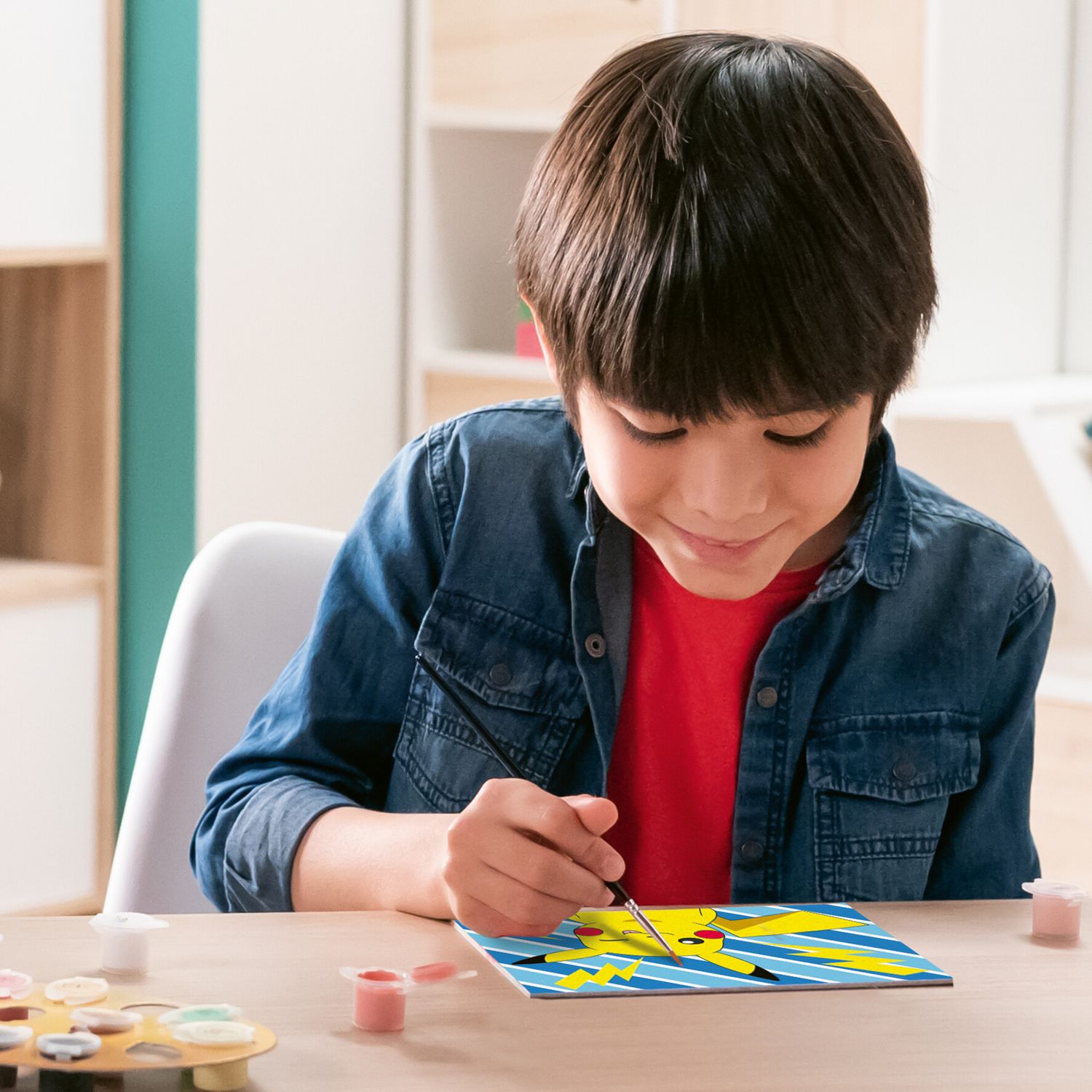 Ravensburger creart - pokémon pikachu - dipingi con i numeri, idea regalo 9+ anni - POKEMON