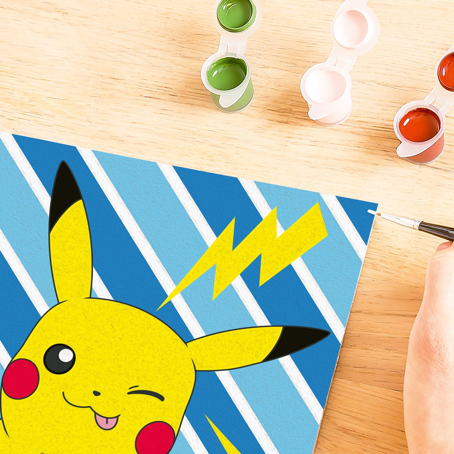 Ravensburger creart - pokémon pikachu - dipingi con i numeri, idea regalo 9+ anni - POKEMON