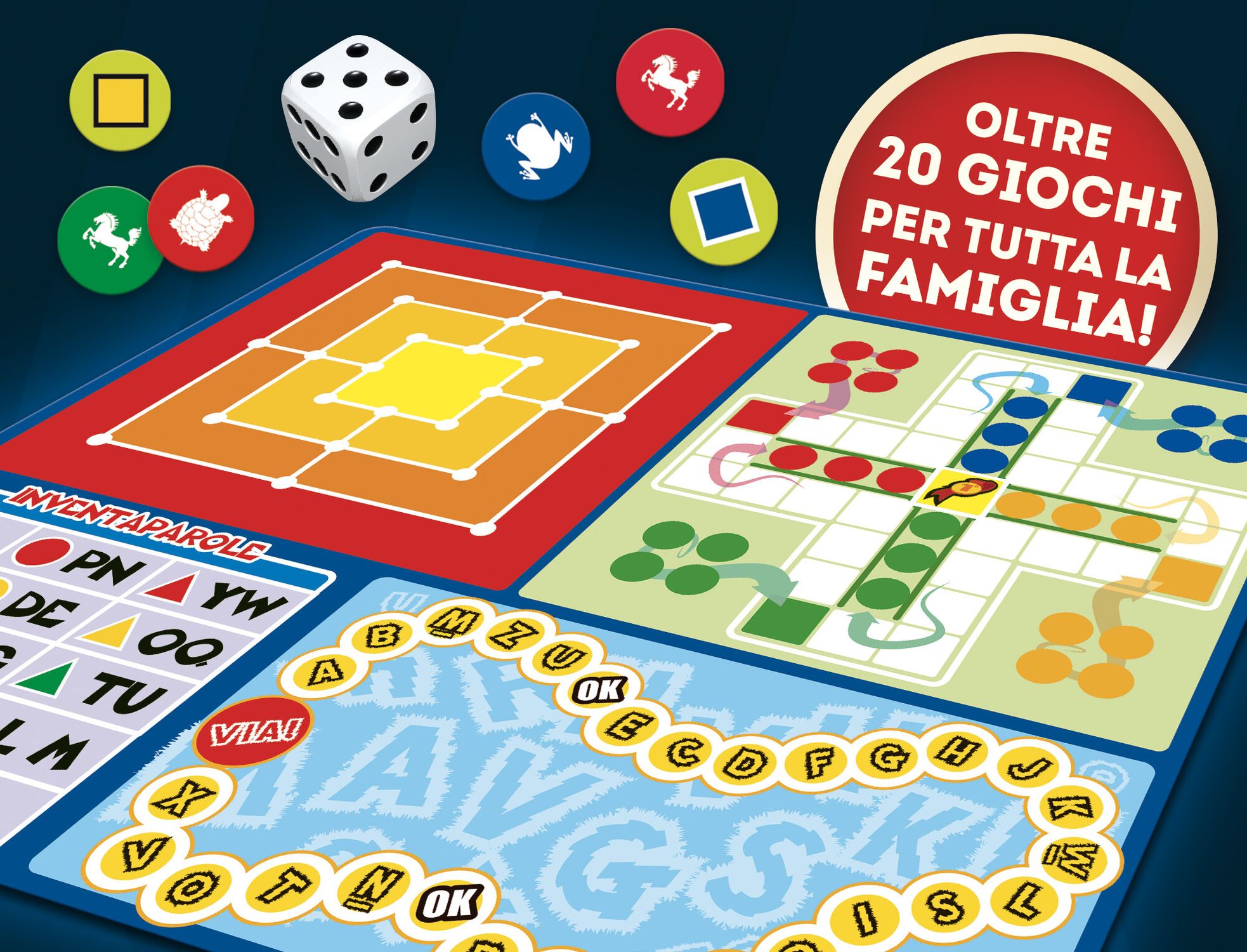 Ludoteca giochi riuniti – oltre 20 giochi classici in un’unica collezione per tutta la famiglia! - LISCIANI