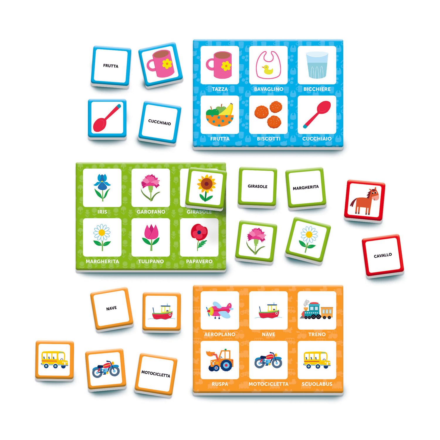 Clementoni montessori parole e immagini 16848 – gioco educativo montessori - SAPIENTINO