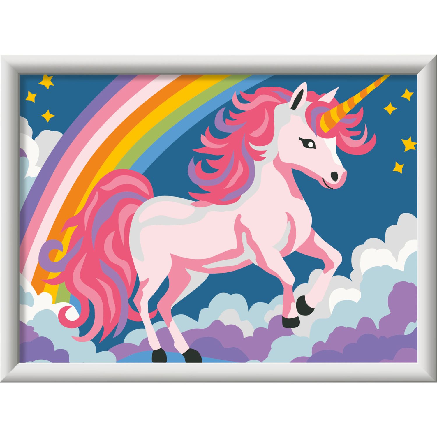 Ravensburger creart - unicorno rosa neon - kit di pittura per bambini 7+ anni - RAVENSBURGER