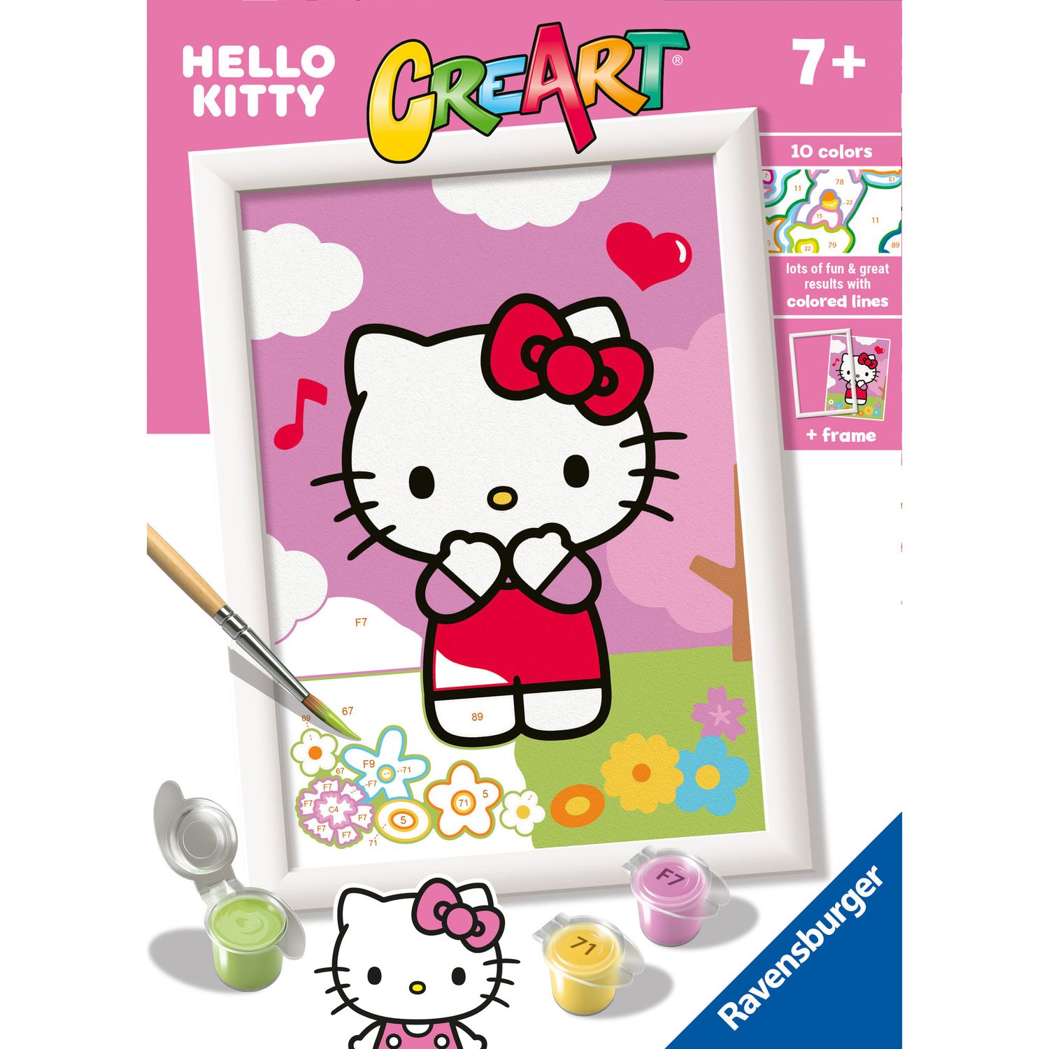 Ravensburger creart - hello kitty - gioco creativo per piccoli artisti, 7+ anni - Hello Kitty