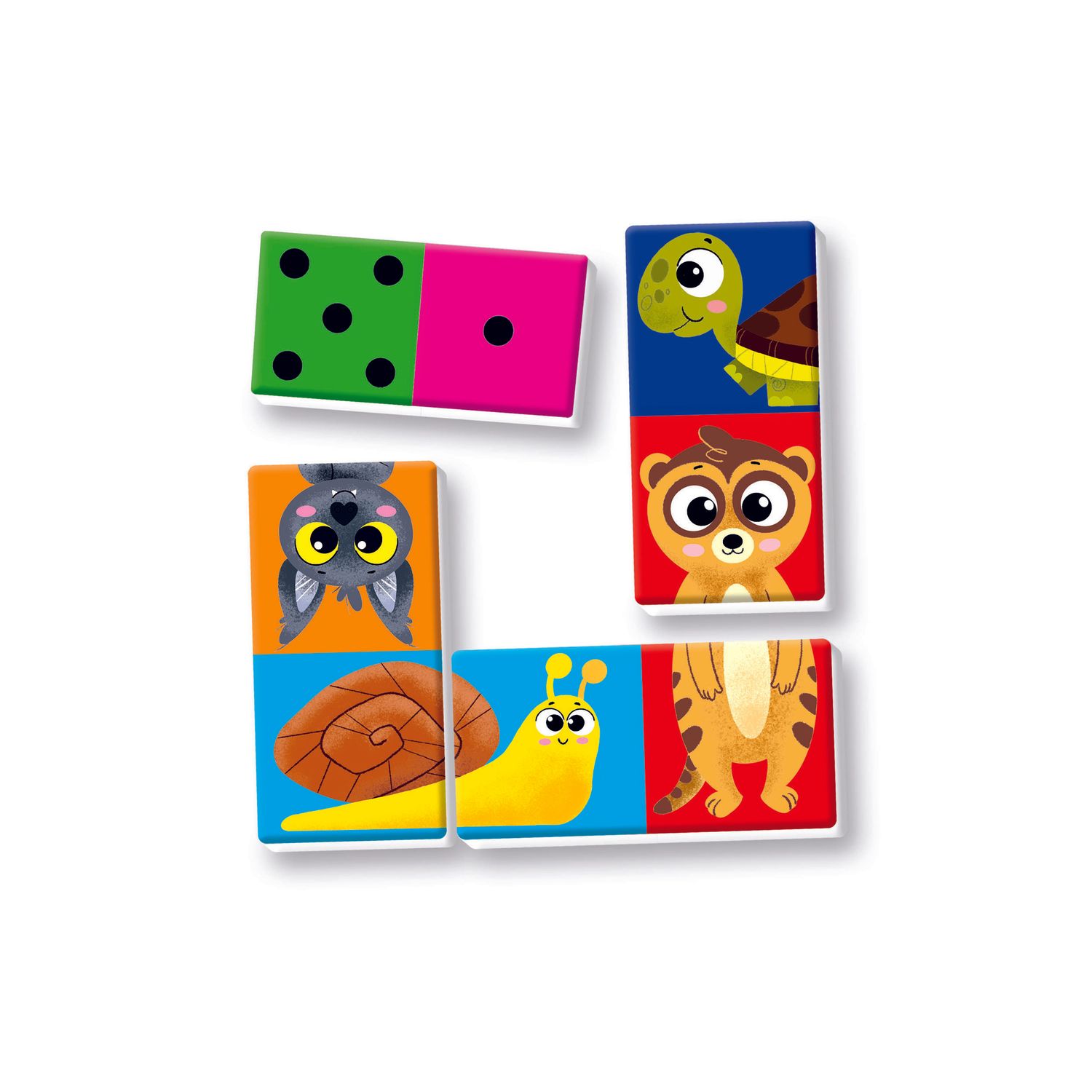 Clementoni domino numeri e animali 16841 – gioco educativo con numeri e animali - SAPIENTINO