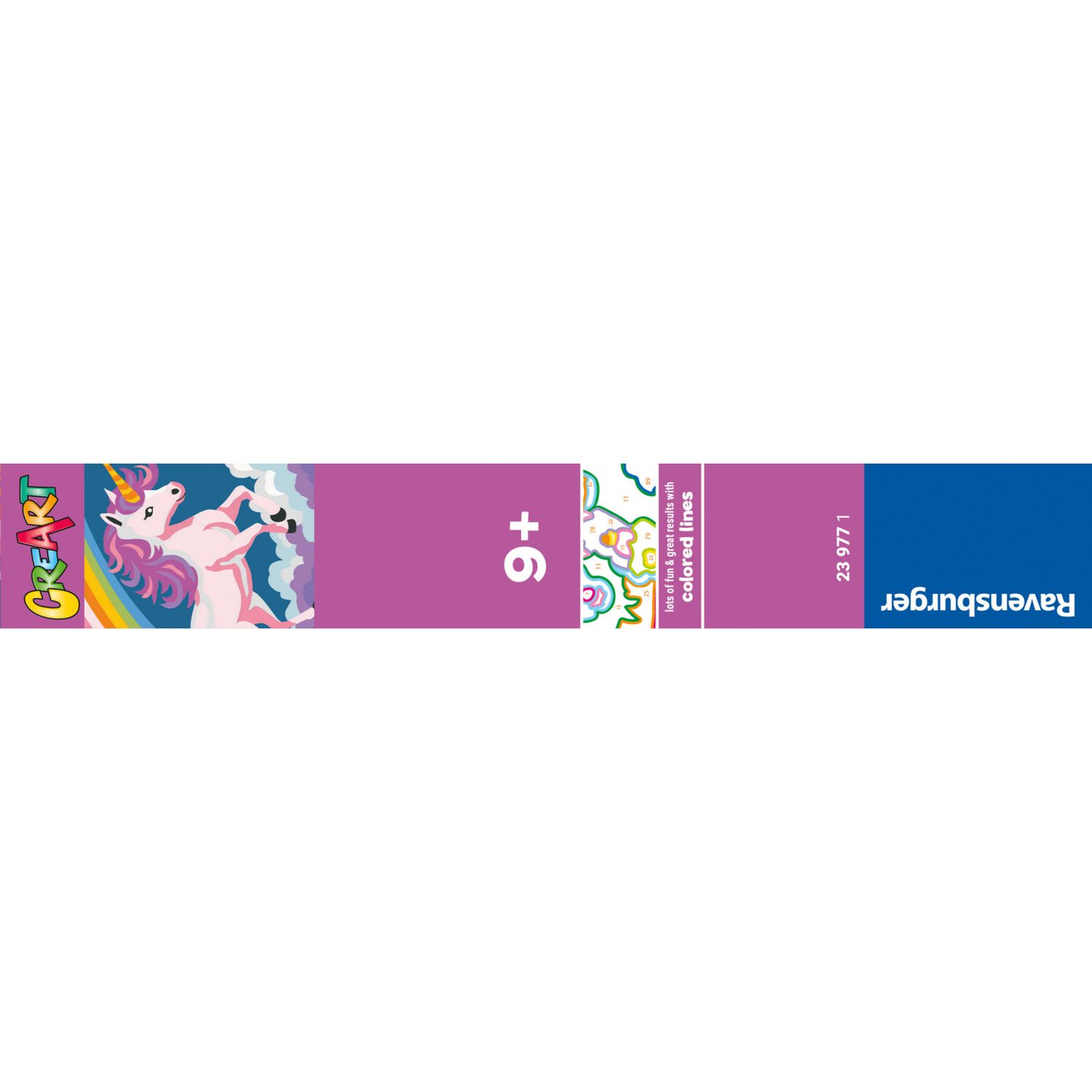 Ravensburger creart - unicorno rosa neon - kit di pittura per bambini 7+ anni - RAVENSBURGER