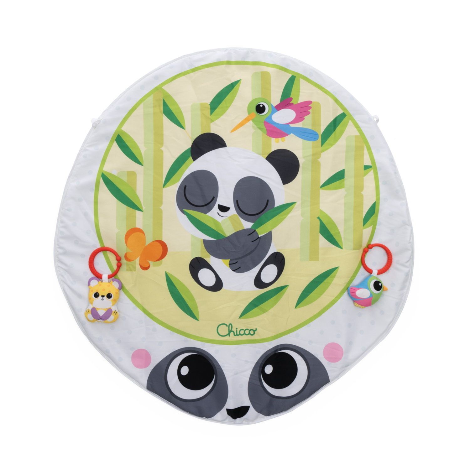 Palestrina in&out playgym evolutiva per bambini - area gioco panda, cappottina protezione sole e vento - 0m+ -chicco - Chicco