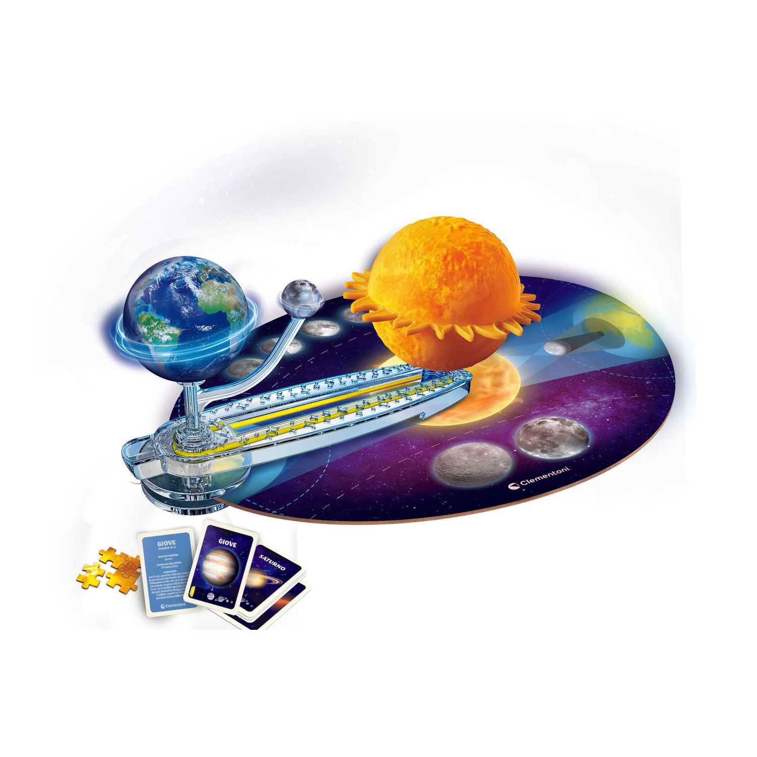 Clementoni scienza & gioco sistema solare: orbita di terra e luna 19402 – gioco educativo astronomia - CLEMENTONI