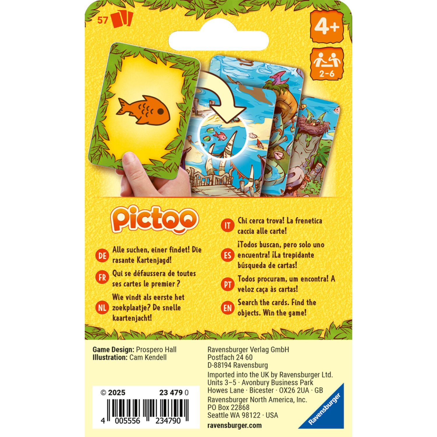 Ravensburger pictoo dino - gioco di carte - avventura preistorica 4+ anni - RAVENSBURGER