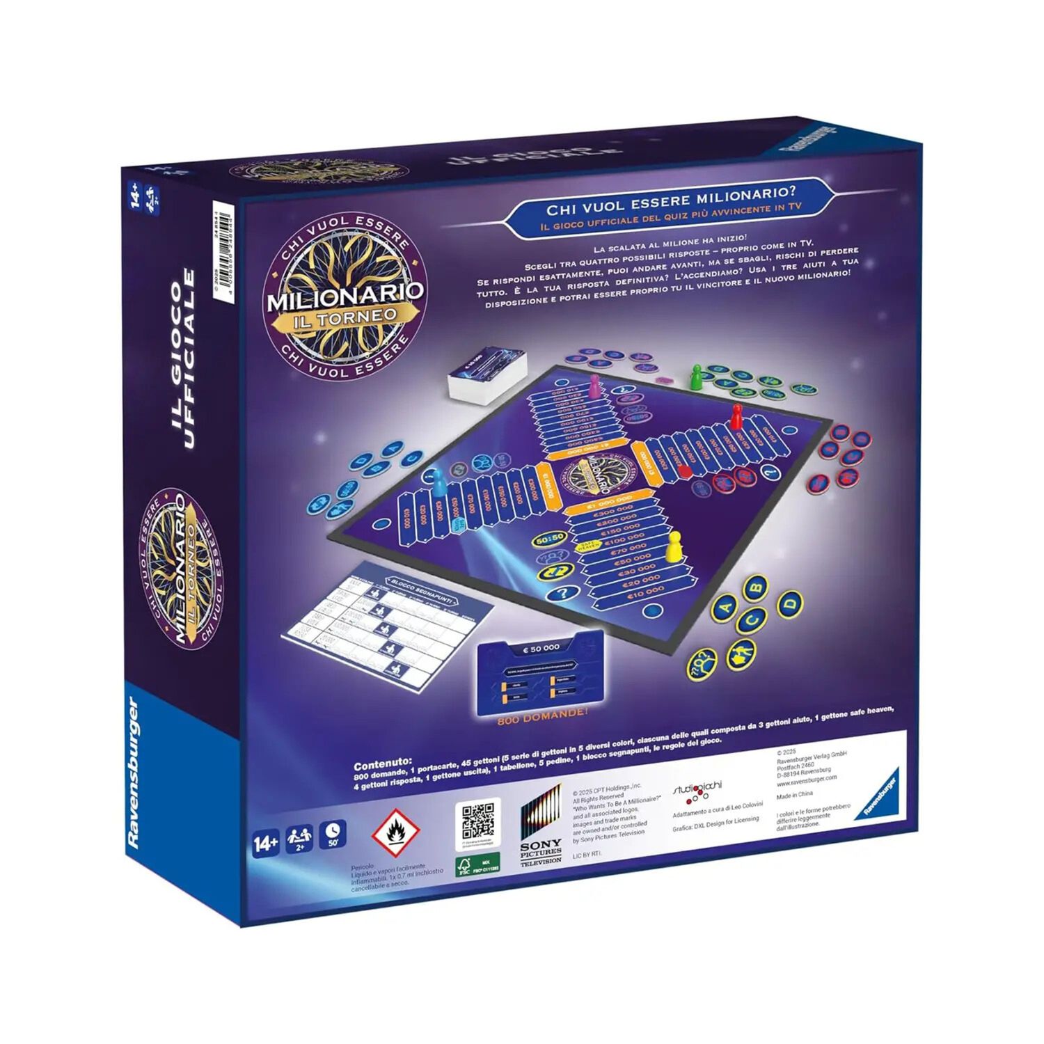 Ravensburger chi vuol essere milionario? - gioco da tavolo per adulti e ragazzi 14+ - RAVENSBURGER