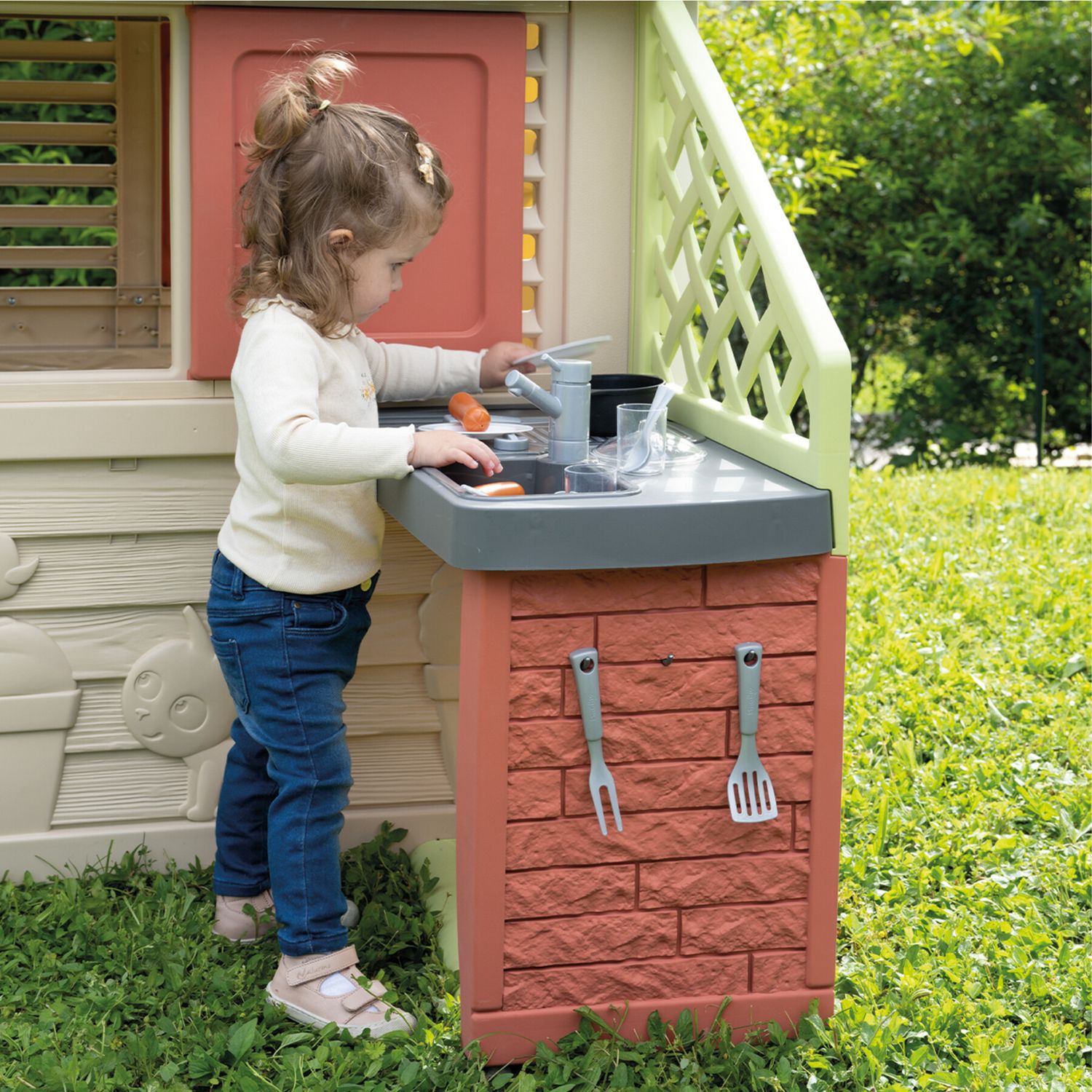 Casetta smoby natura con cucina eco - 2+ - SMOBY