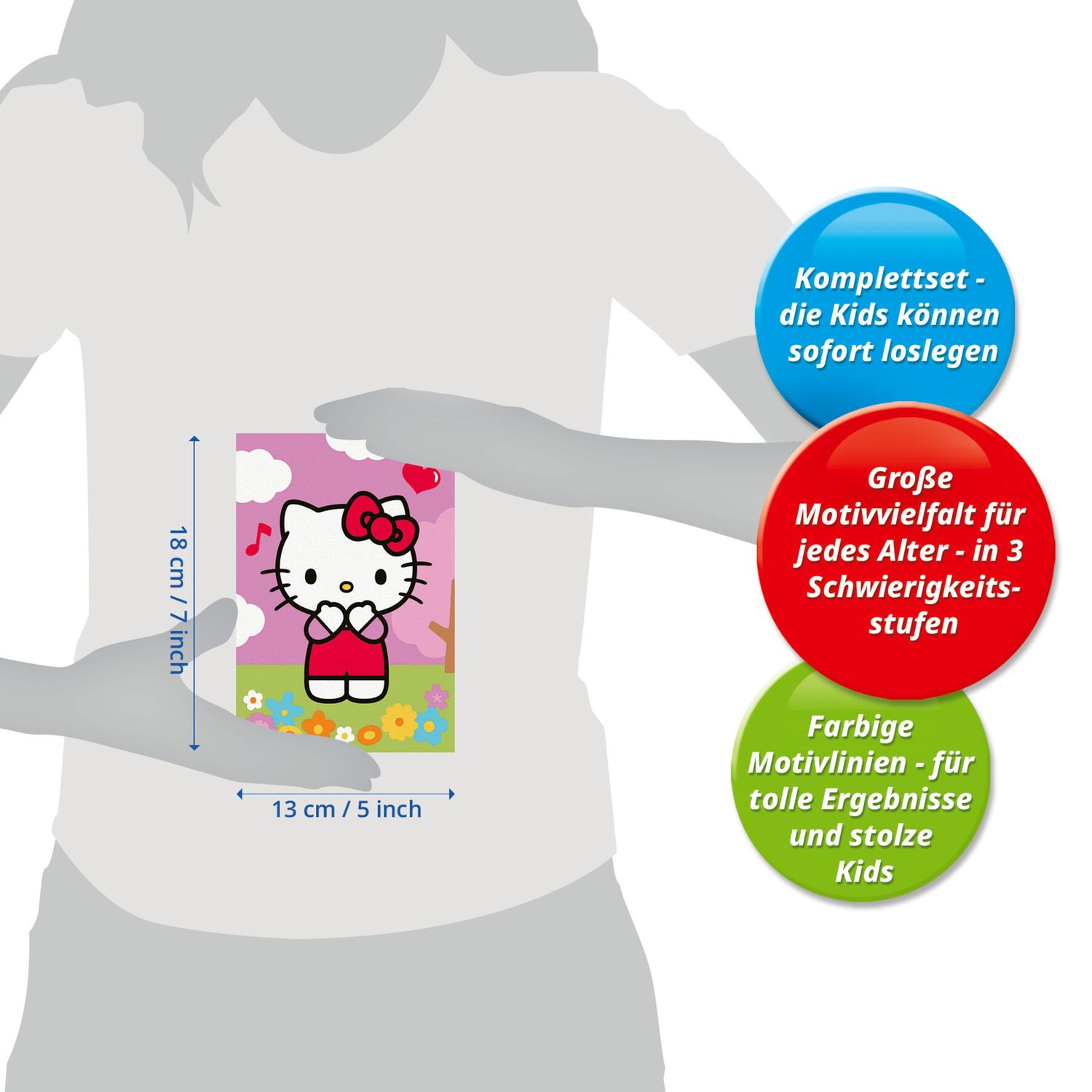 Ravensburger creart - hello kitty - gioco creativo per piccoli artisti, 7+ anni - Hello Kitty