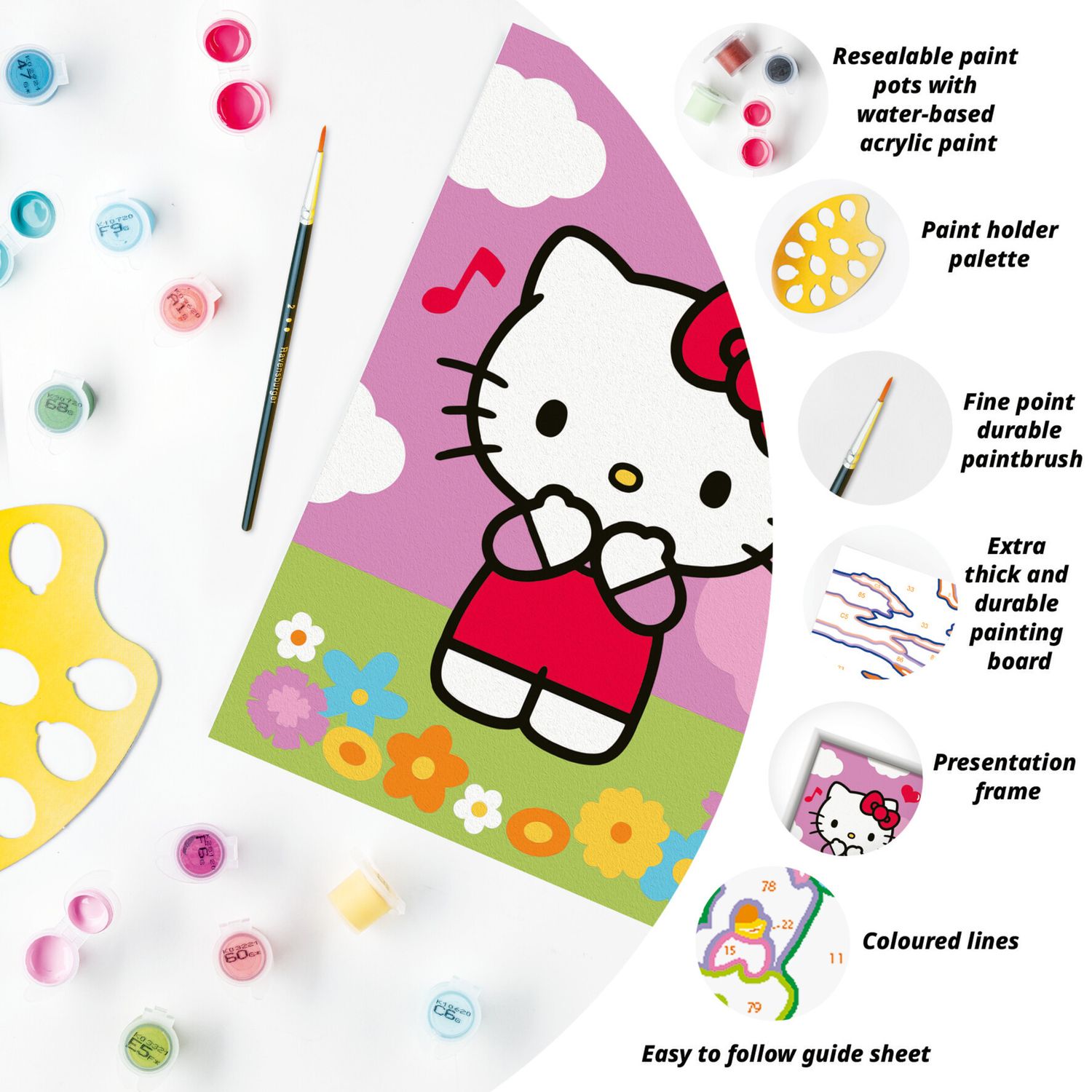 Ravensburger creart - hello kitty - gioco creativo per piccoli artisti, 7+ anni - Hello Kitty