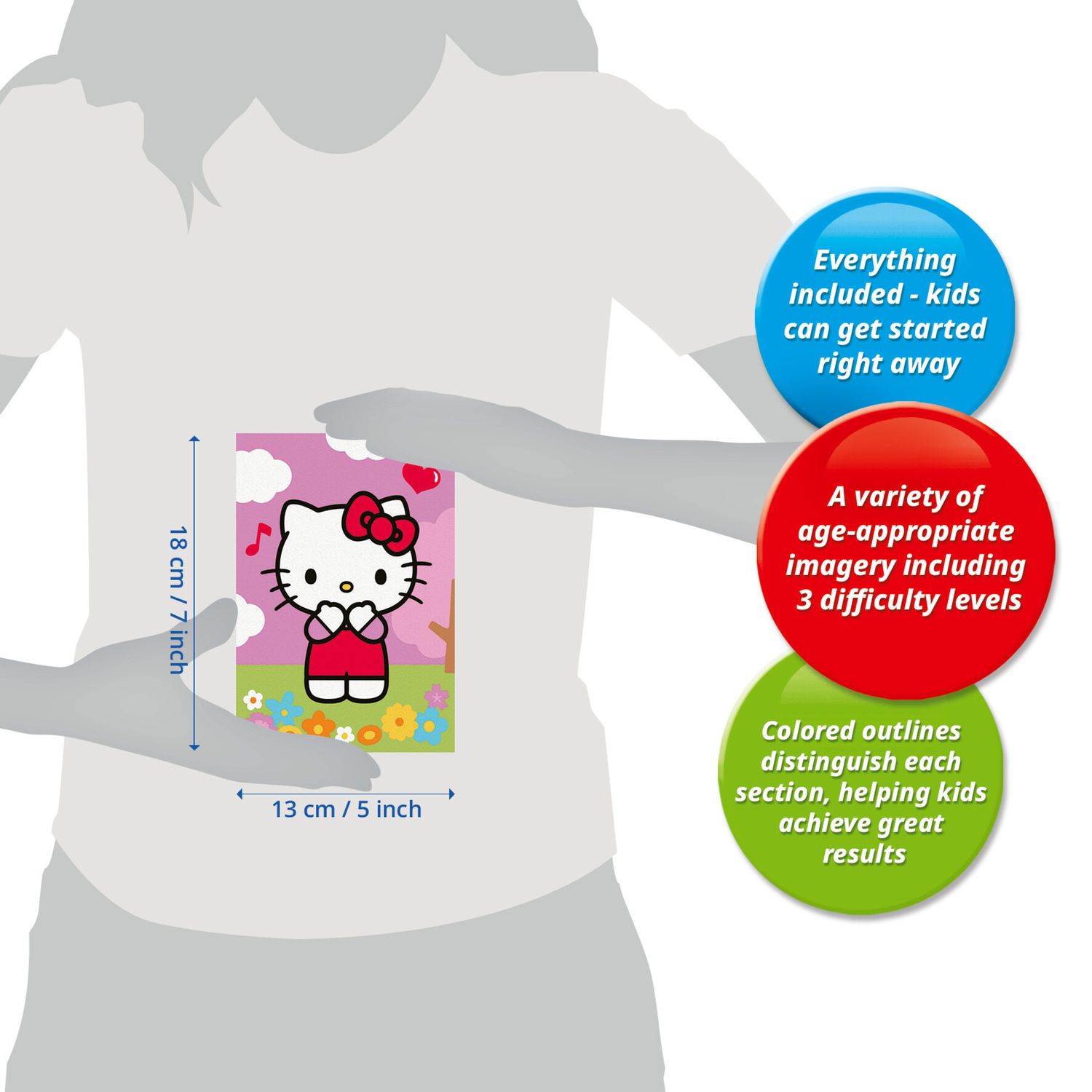 Ravensburger creart - hello kitty - gioco creativo per piccoli artisti, 7+ anni - Hello Kitty