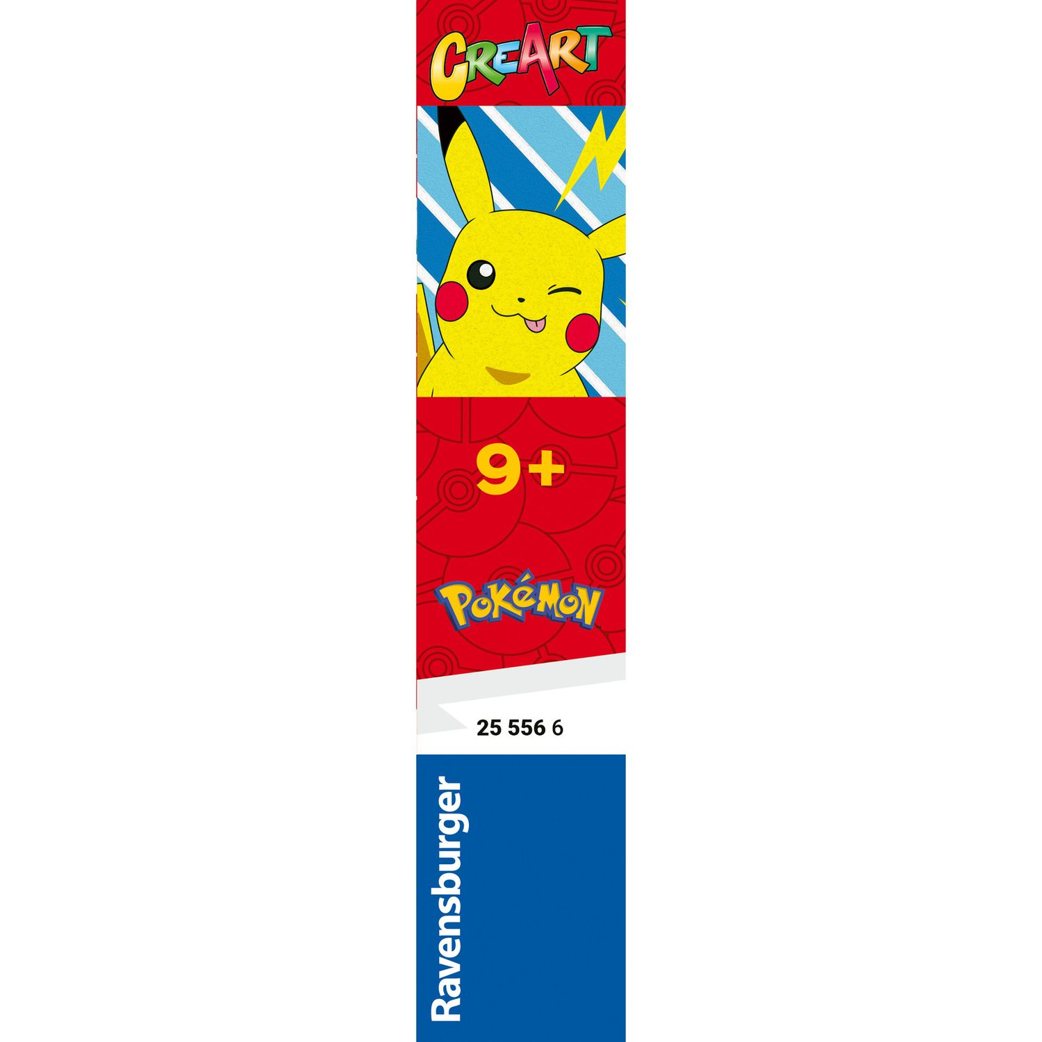 Ravensburger creart - pokémon pikachu - dipingi con i numeri, idea regalo 9+ anni - POKEMON