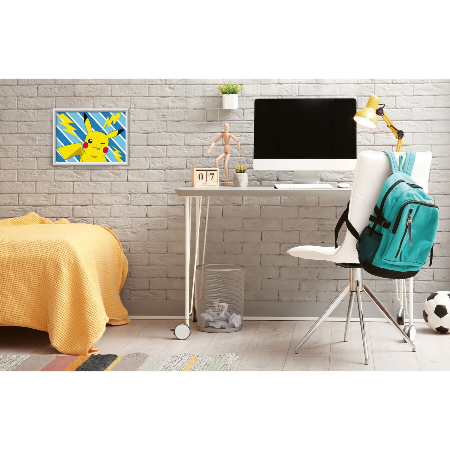 Ravensburger creart - pokémon pikachu - dipingi con i numeri, idea regalo 9+ anni - POKEMON