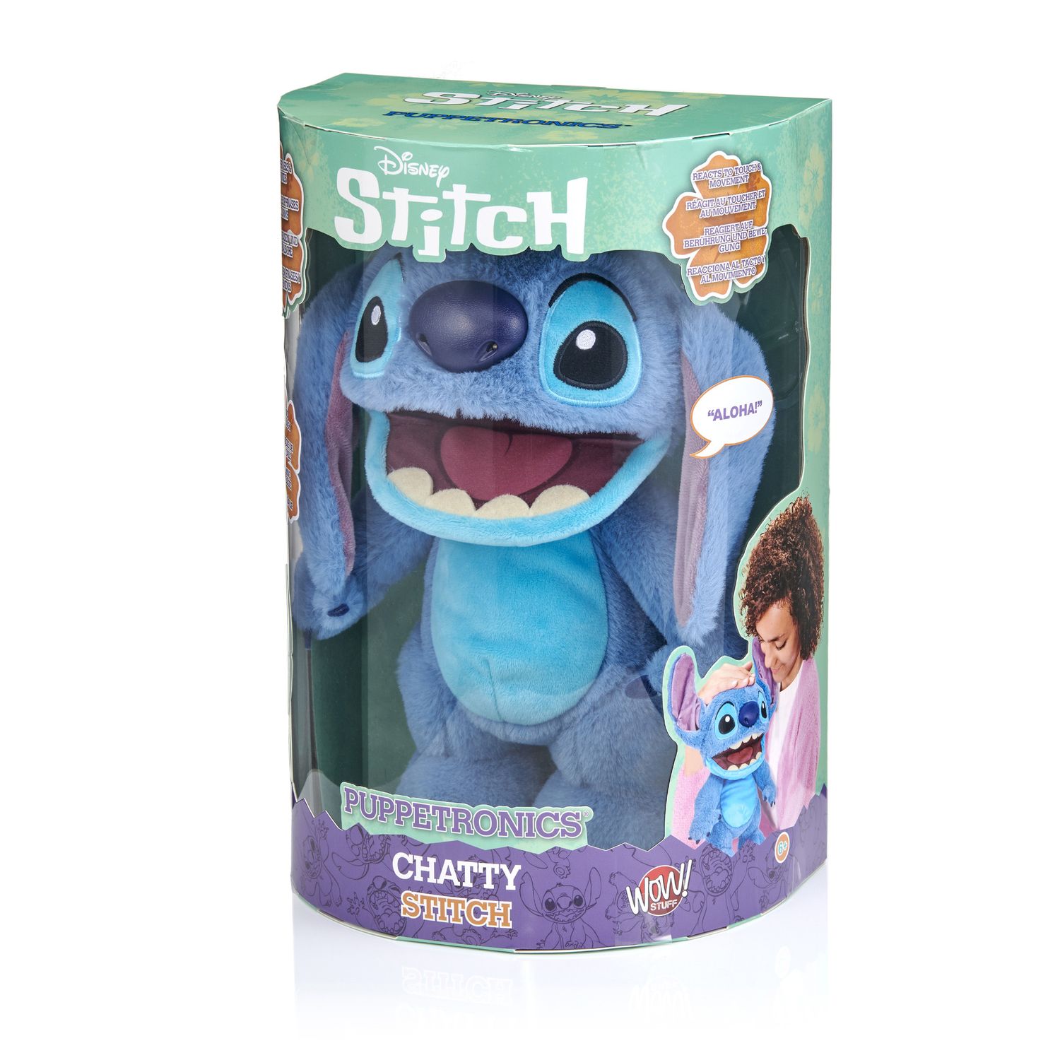 Peluche interattivo stitch 30 cm – parlante e reattivo al tocco - Disney Stitch