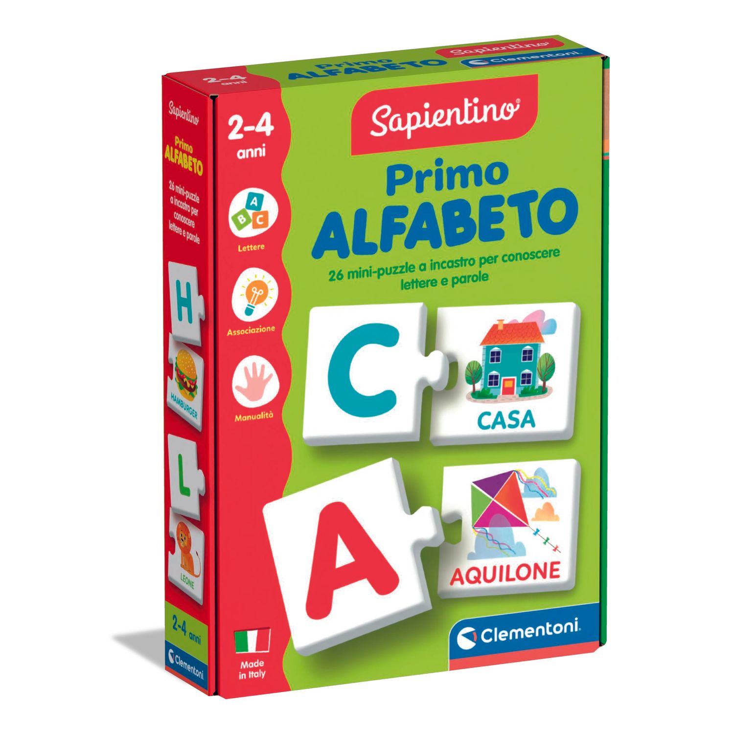 Clementoni primo alfabeto 16839 – gioco educativo per imparare l'alfabeto