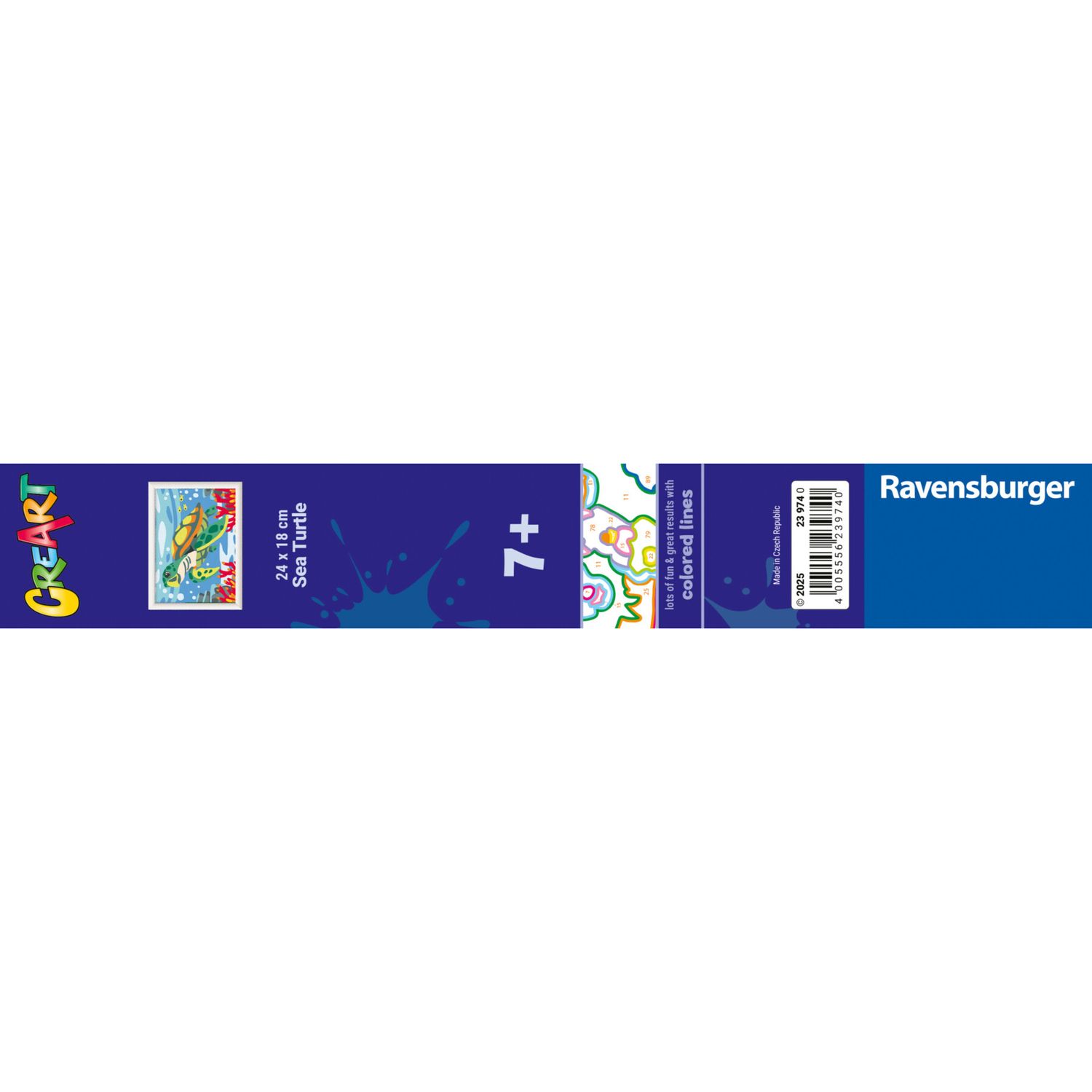 Ravensburger creart - tartaruga marina - set artistico per bambini 9+ anni - RAVENSBURGER