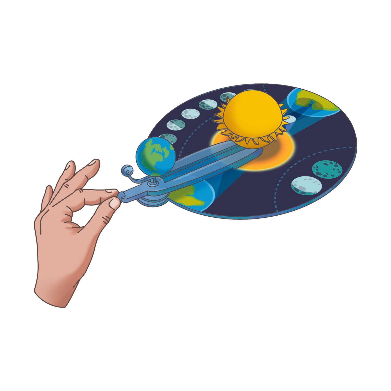 Clementoni scienza & gioco sistema solare: orbita di terra e luna 19402 – gioco educativo astronomia - CLEMENTONI