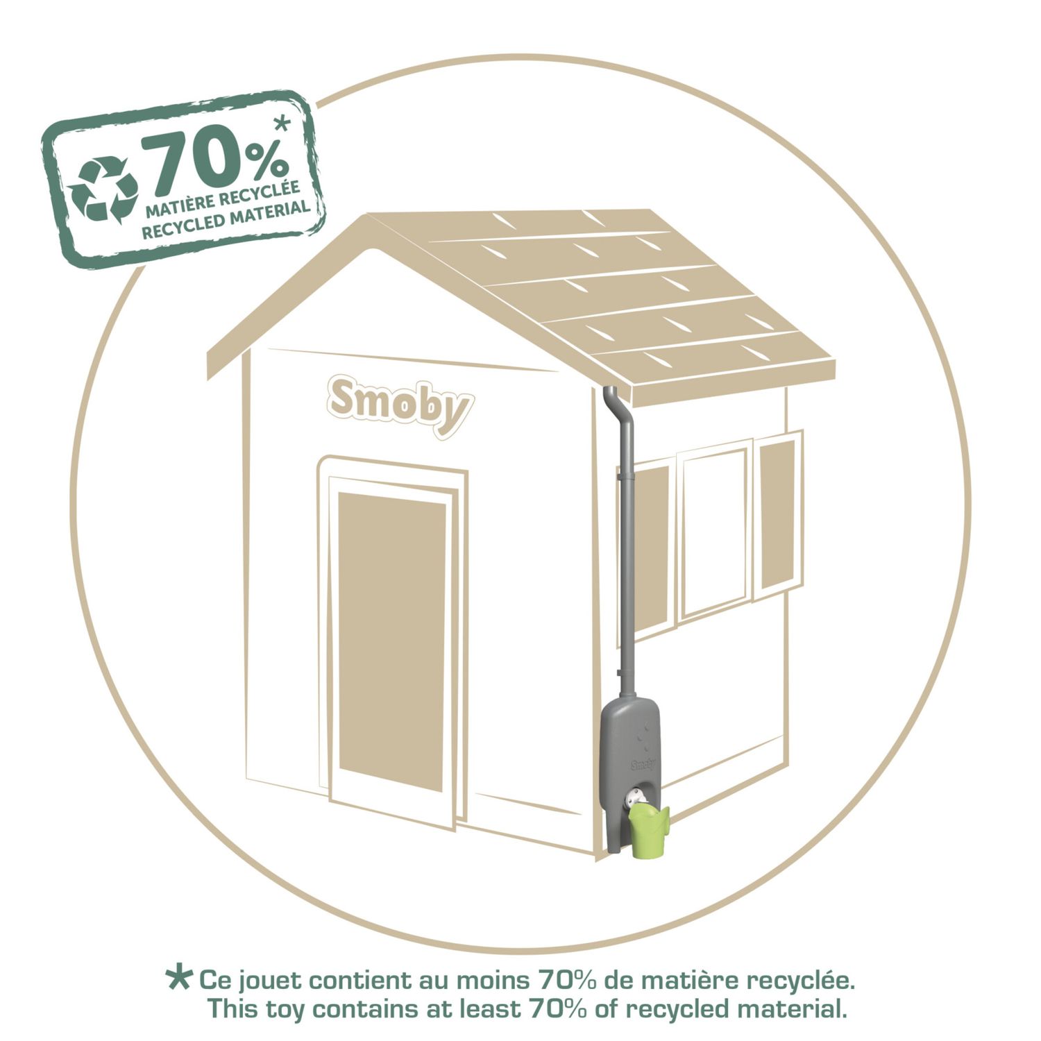 Grondaia accessori smoby life – serbatoio con rubinetto per casette smoby - SMOBY