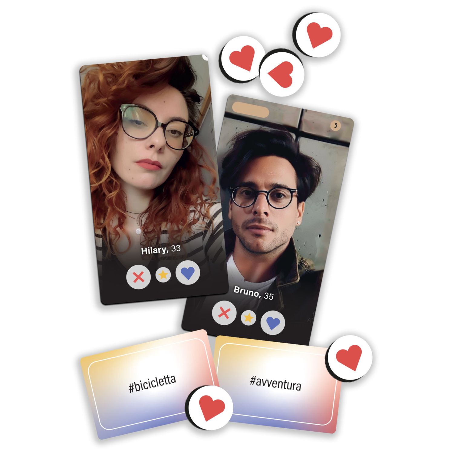 It's a match! -  gioco da tavolo, party game, 18+, divertente gioco di carte - 