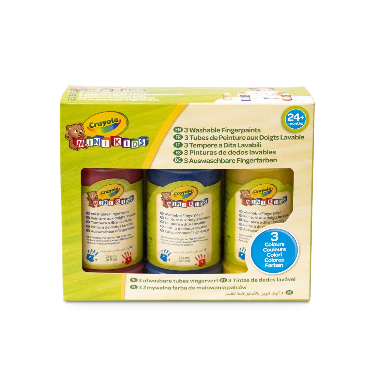 3 tempere a dita lavabili 236 ml mini kids - 3+ - crayola - CRAYOLA