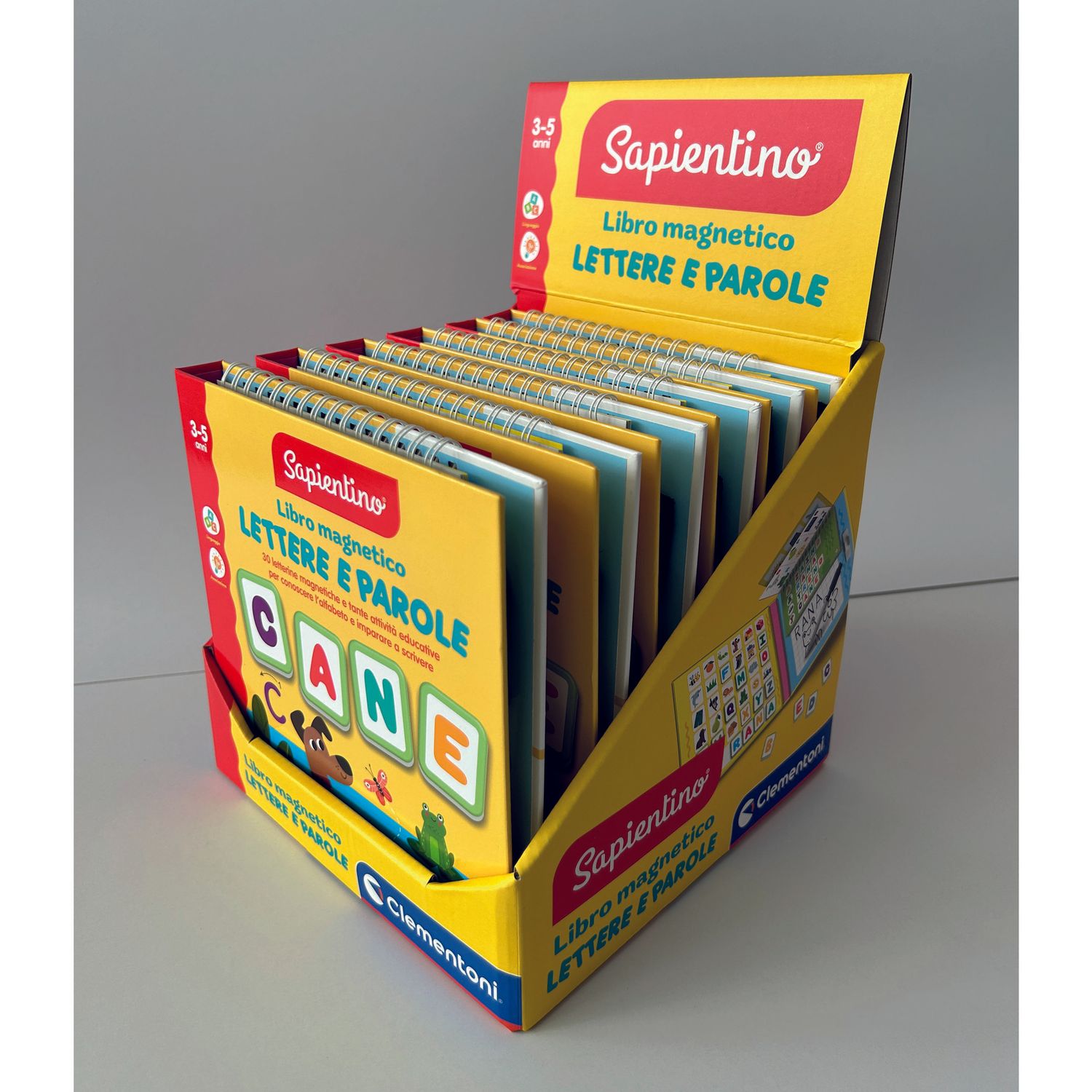 Clementoni sapientino libro magnetico lettere e parole 16487 – gioco educativo lettere per bambini - assortito - SAPIENTINO