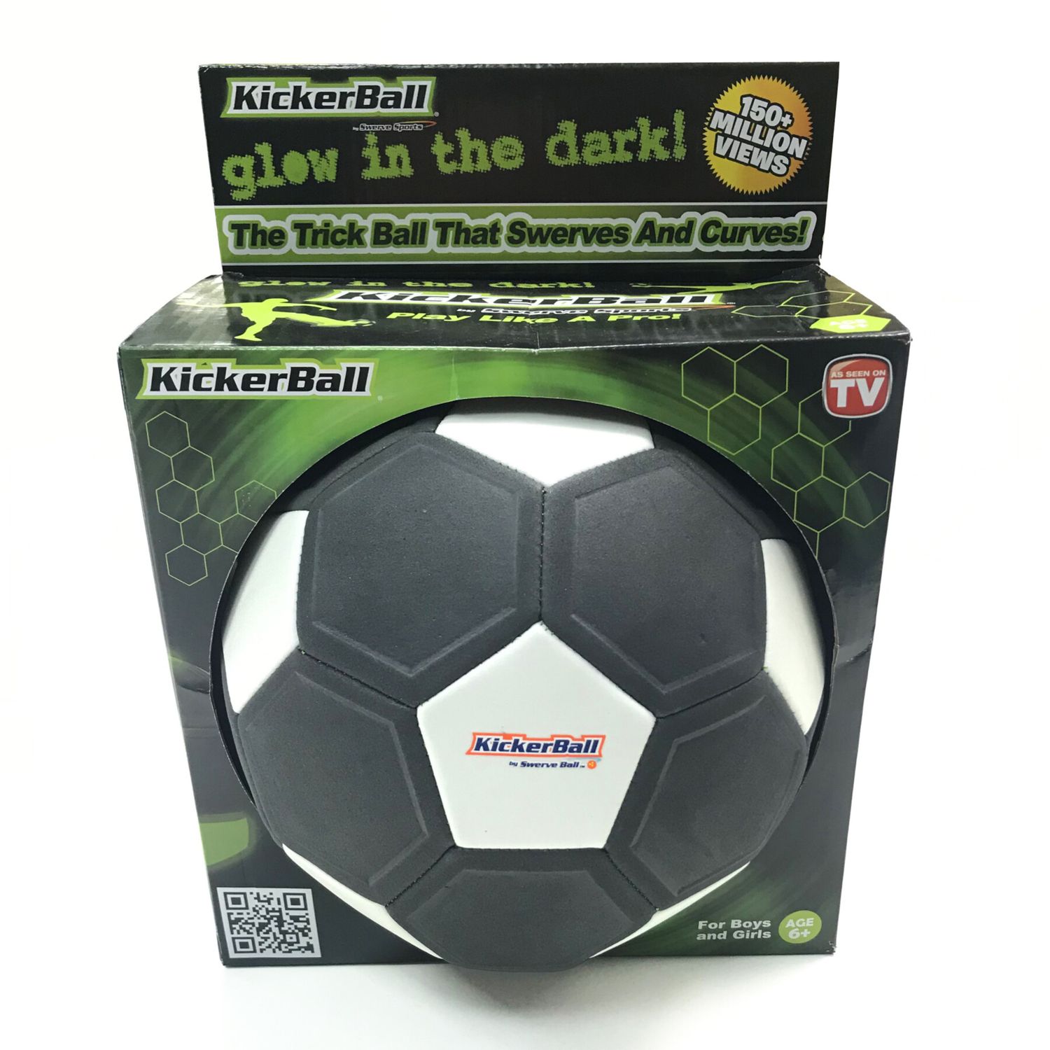 Kickerball - la palla con effetti rotanti e curvi che trasforma ogni tiro in un capolavoro - con effetti luminosi al buio - 