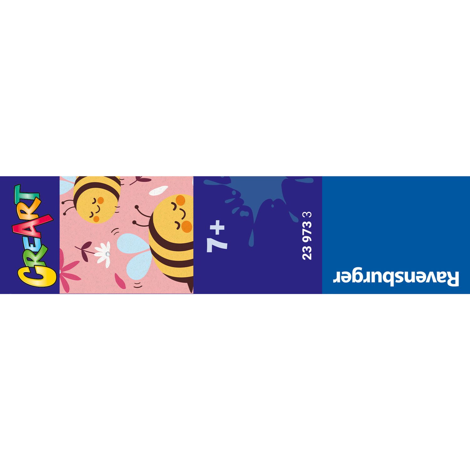 Ravensburger creart - apette felici - kit per dipingere con numeri, 7+ anni - RAVENSBURGER