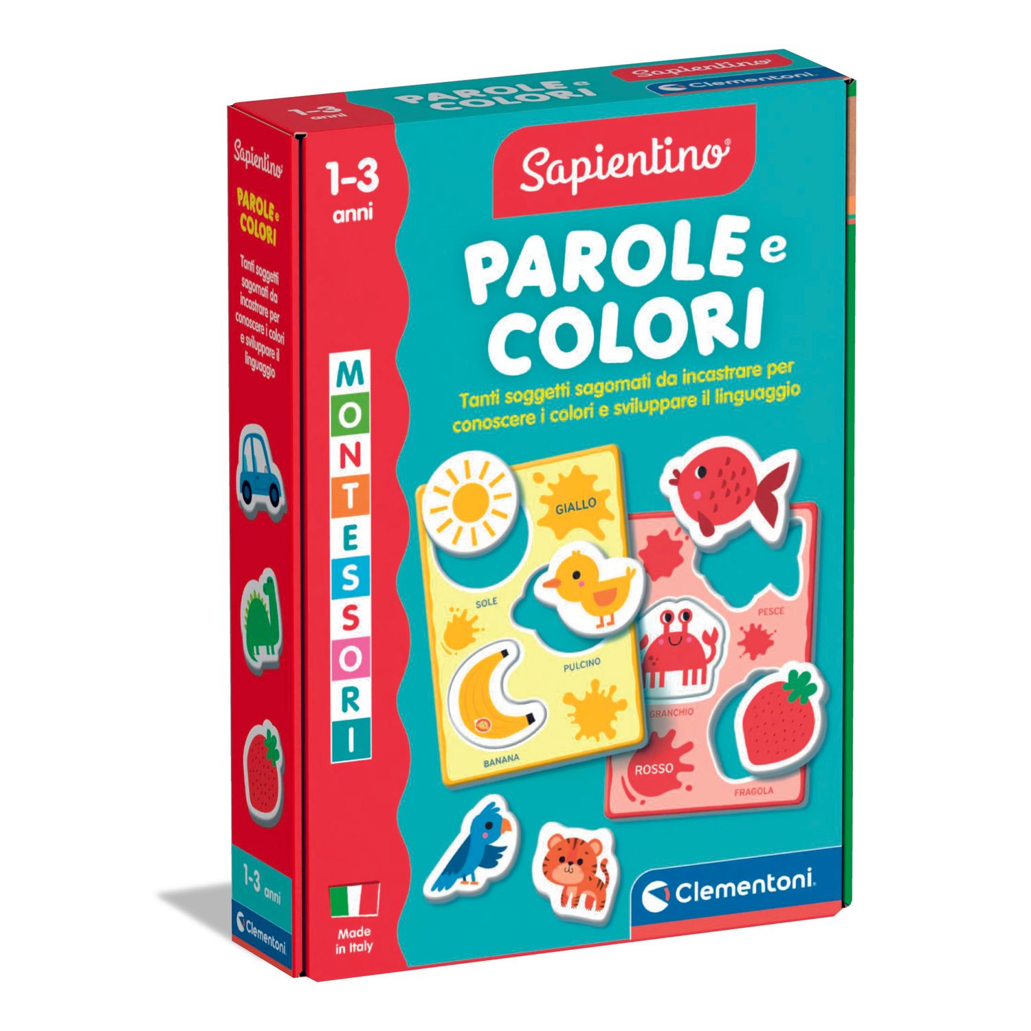 Clementoni montessori parole e colori 16849 – gioco montessori educativo - SAPIENTINO
