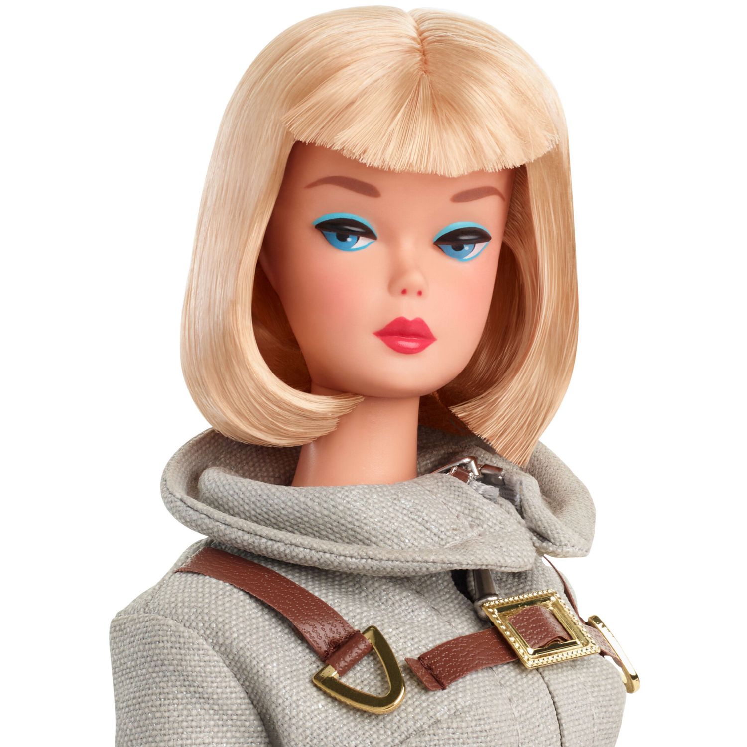 Barbie signature - barbie astronauta, bambola da collezione con tuta argentata, stivali spaziali e casco inclusi, riproduzione vintage del 1965 - Barbie