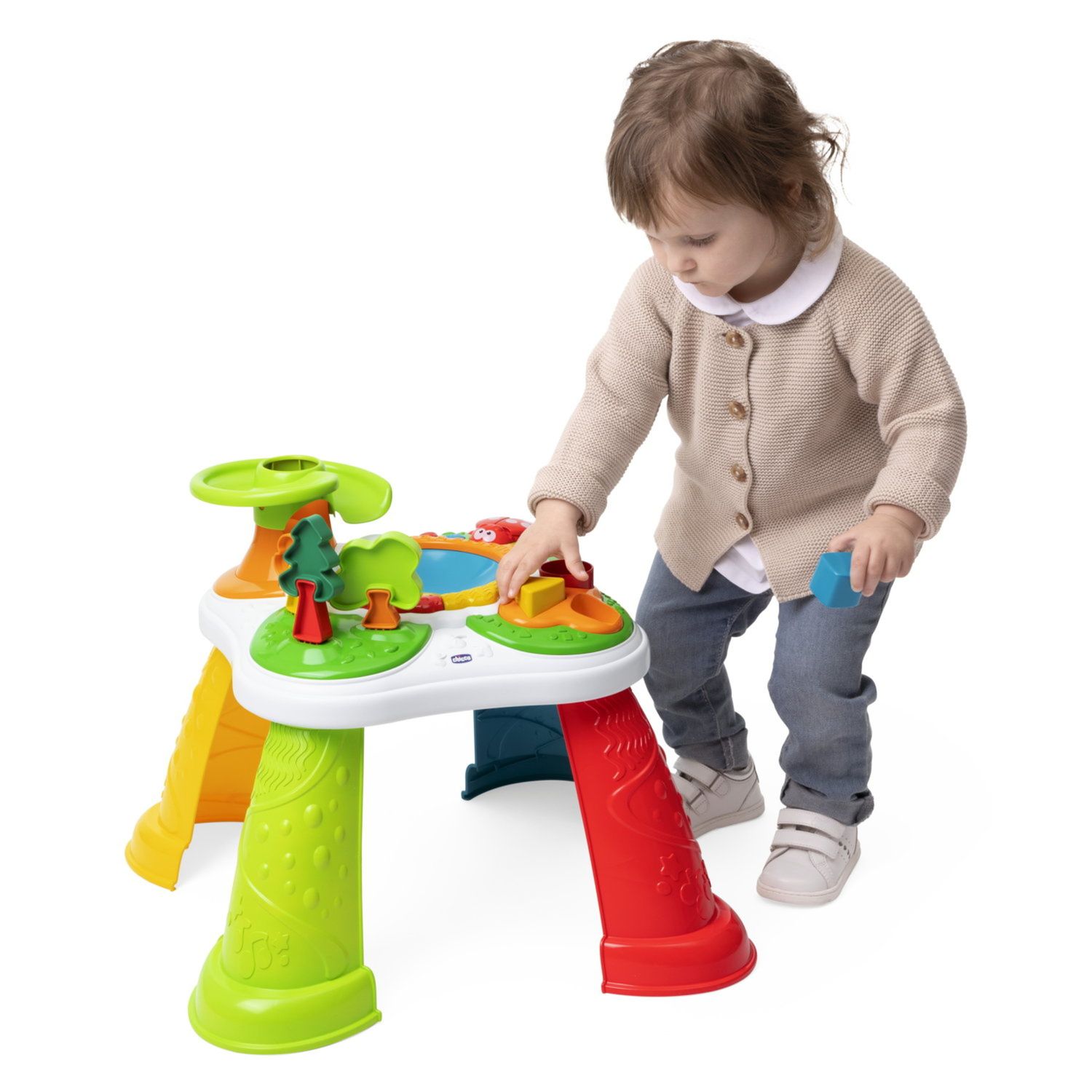 Tavolo magico della foresta con attività manuali e elettroniche - gioco educativo per bambini - 12m+ - Chicco