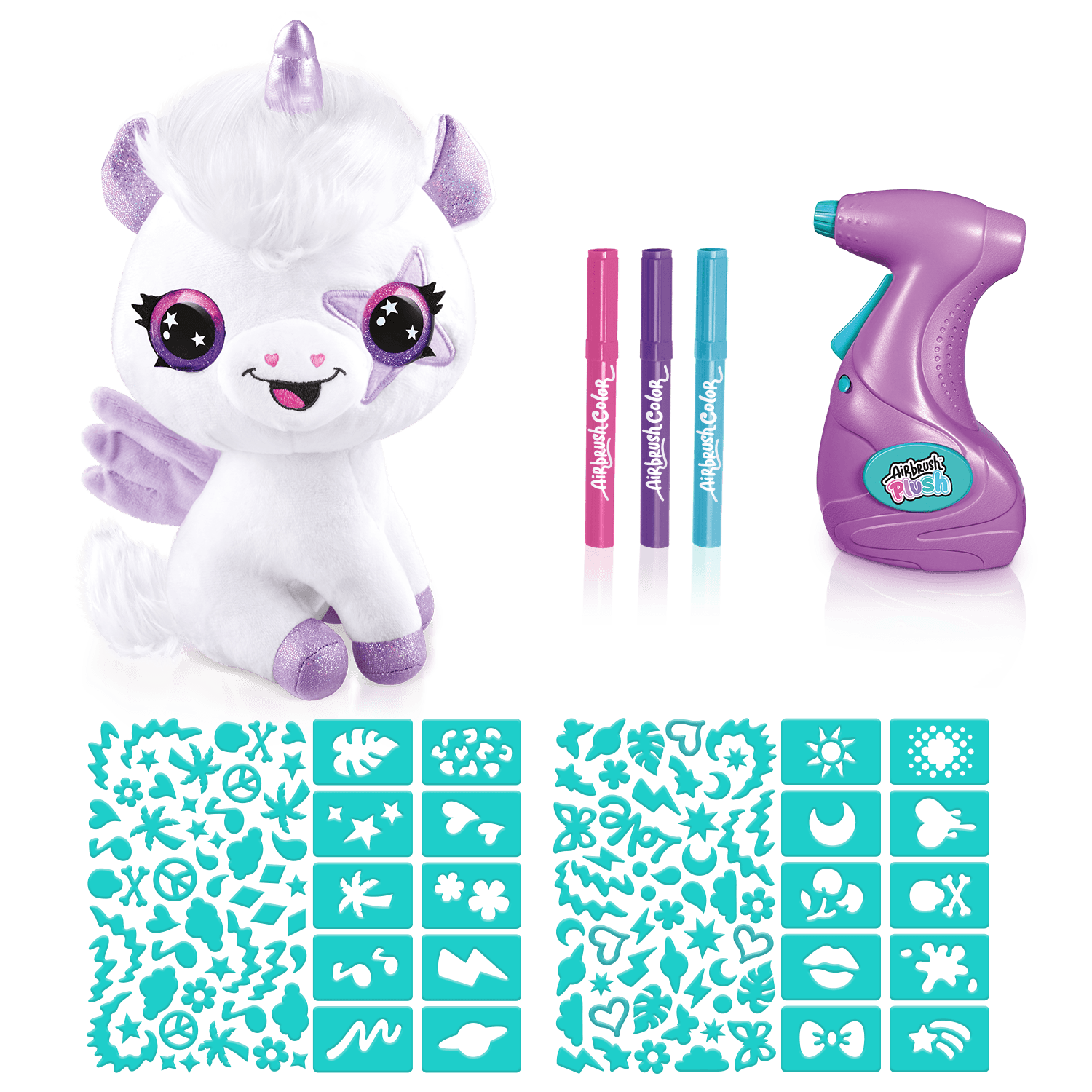 Airbrush plush - peluche magic unicorn- libera la fantasia - ROCCO GIOCATTOLI