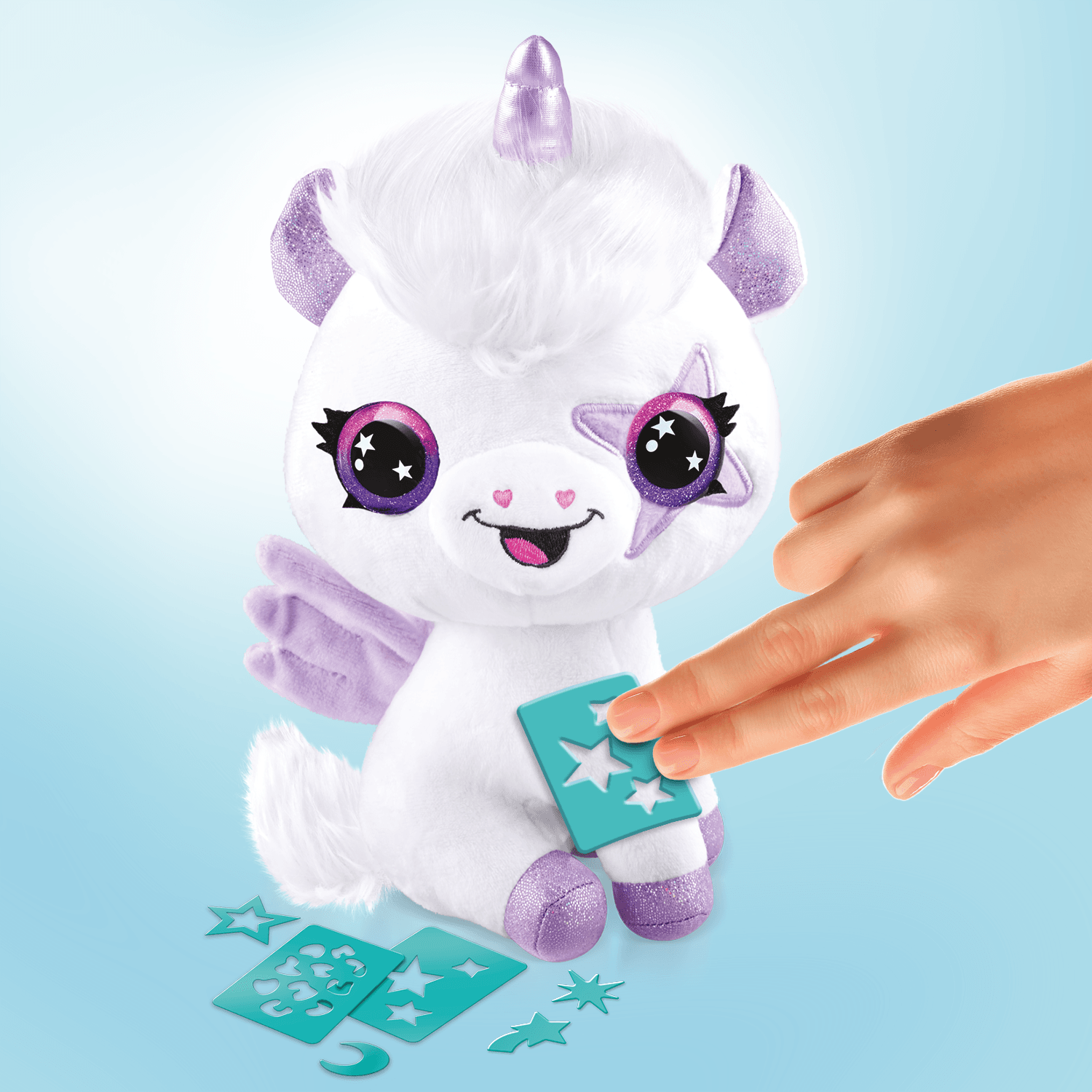 Airbrush plush - peluche magic unicorn- libera la fantasia - ROCCO GIOCATTOLI