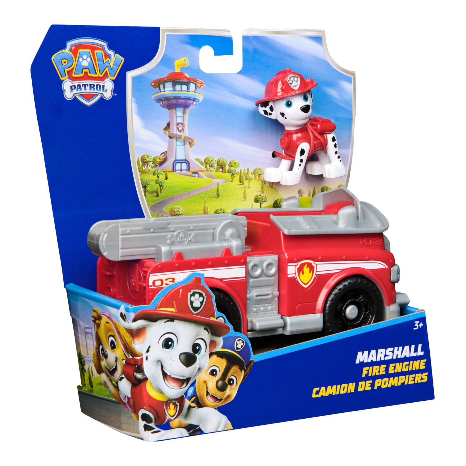 Paw patrol, camion dei pompieri di marshall – veicolo da pompieri interattivo - Paw Patrol