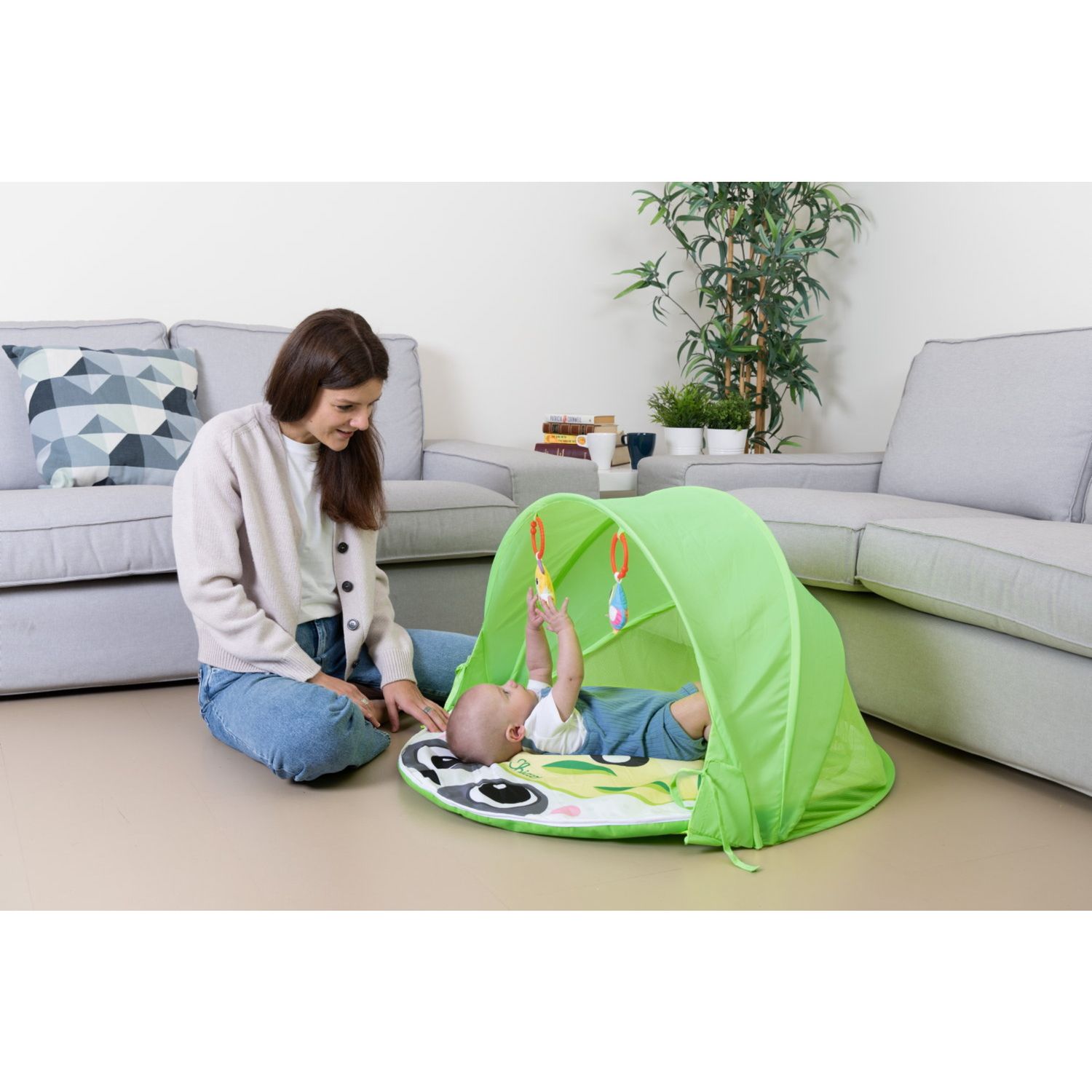 Palestrina in&out playgym evolutiva per bambini - area gioco panda, cappottina protezione sole e vento - 0m+ -chicco - Chicco