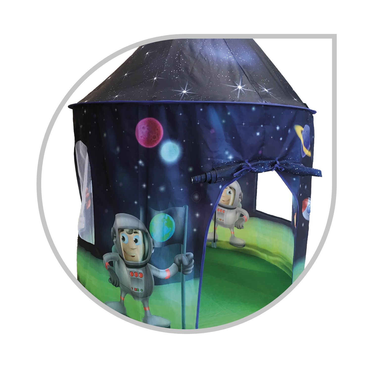 Tenda spaziale per bambini - con luci led e oblò – avventure stellari in cameretta - SUN&SPORT