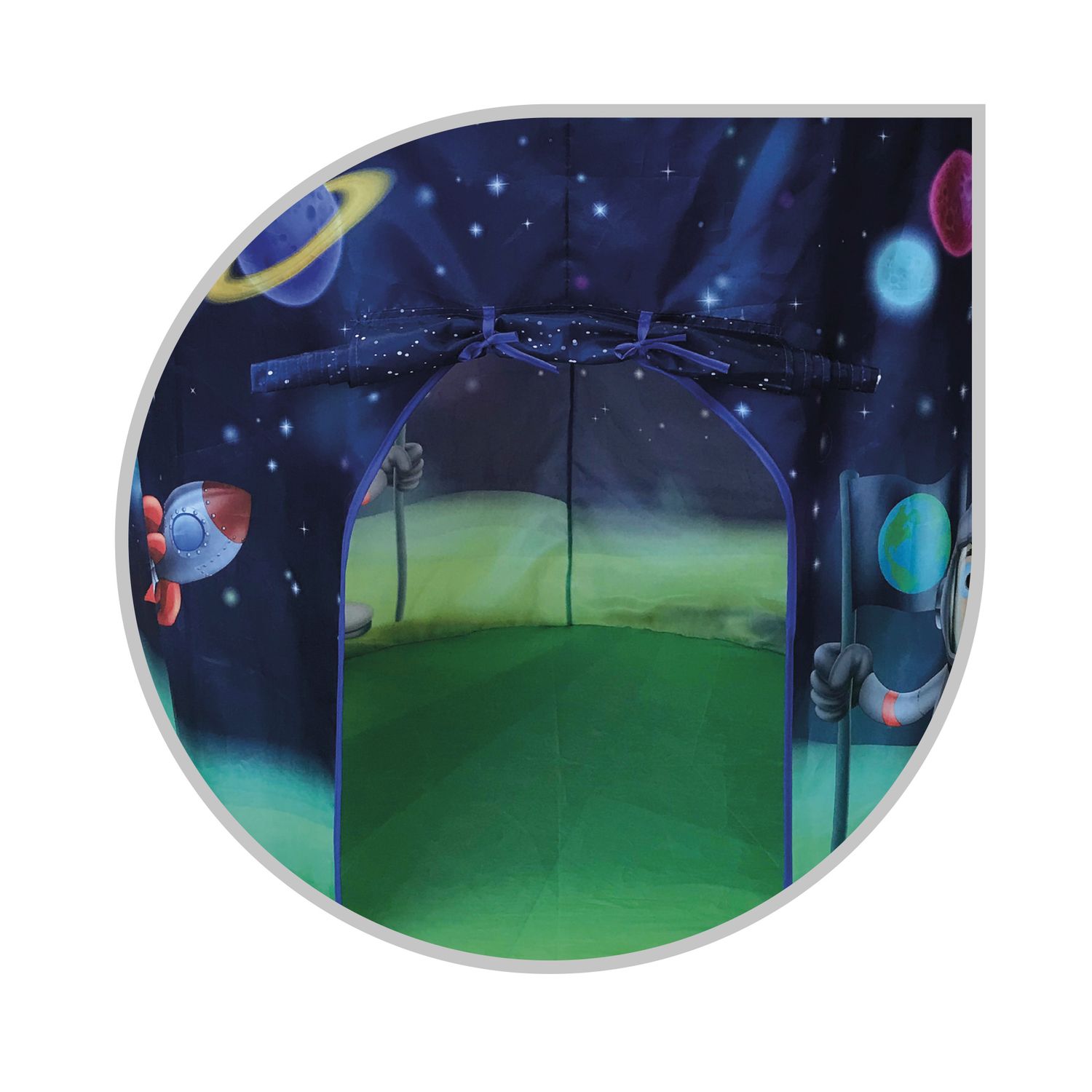 Tenda spaziale per bambini - con luci led e oblò – avventure stellari in cameretta - SUN&SPORT