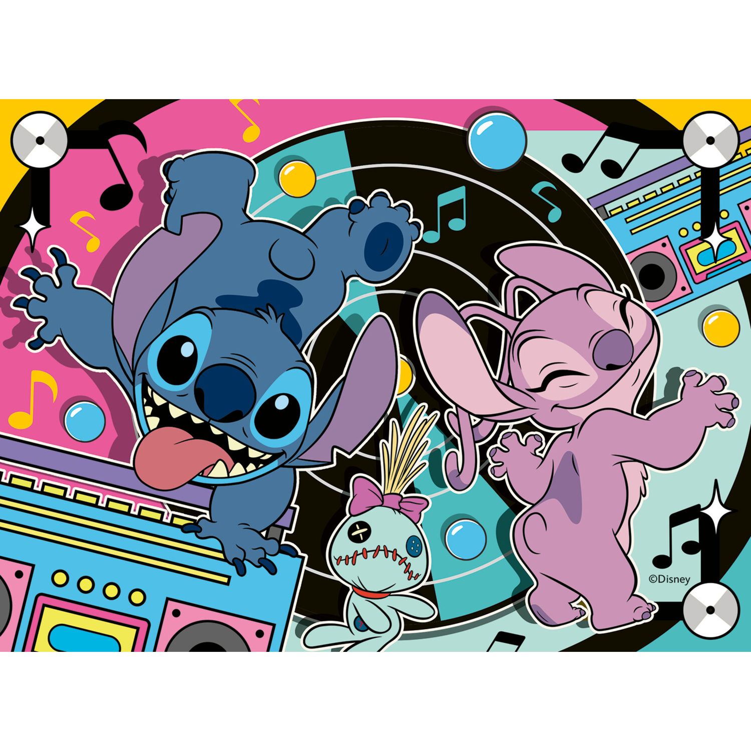 Ravensburger - puzzle disney stitch - set 4 in 1 | 4 puzzle (12-16-20-24 pezzi) -età 3+ - Disney Stitch