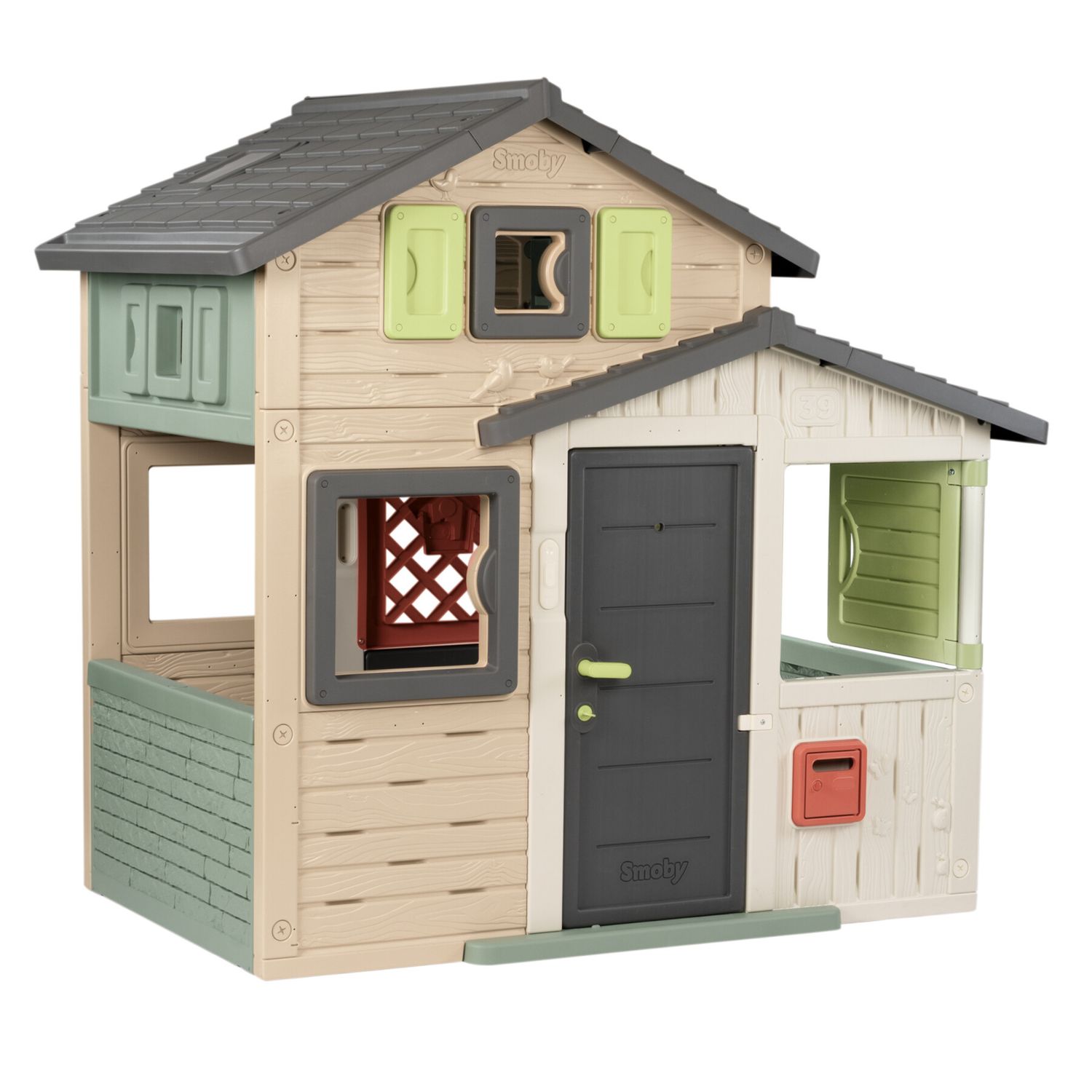 Smoby life casetta evo playhouse – casetta da giardino spaziosa e interattiva -3+ - SMOBY