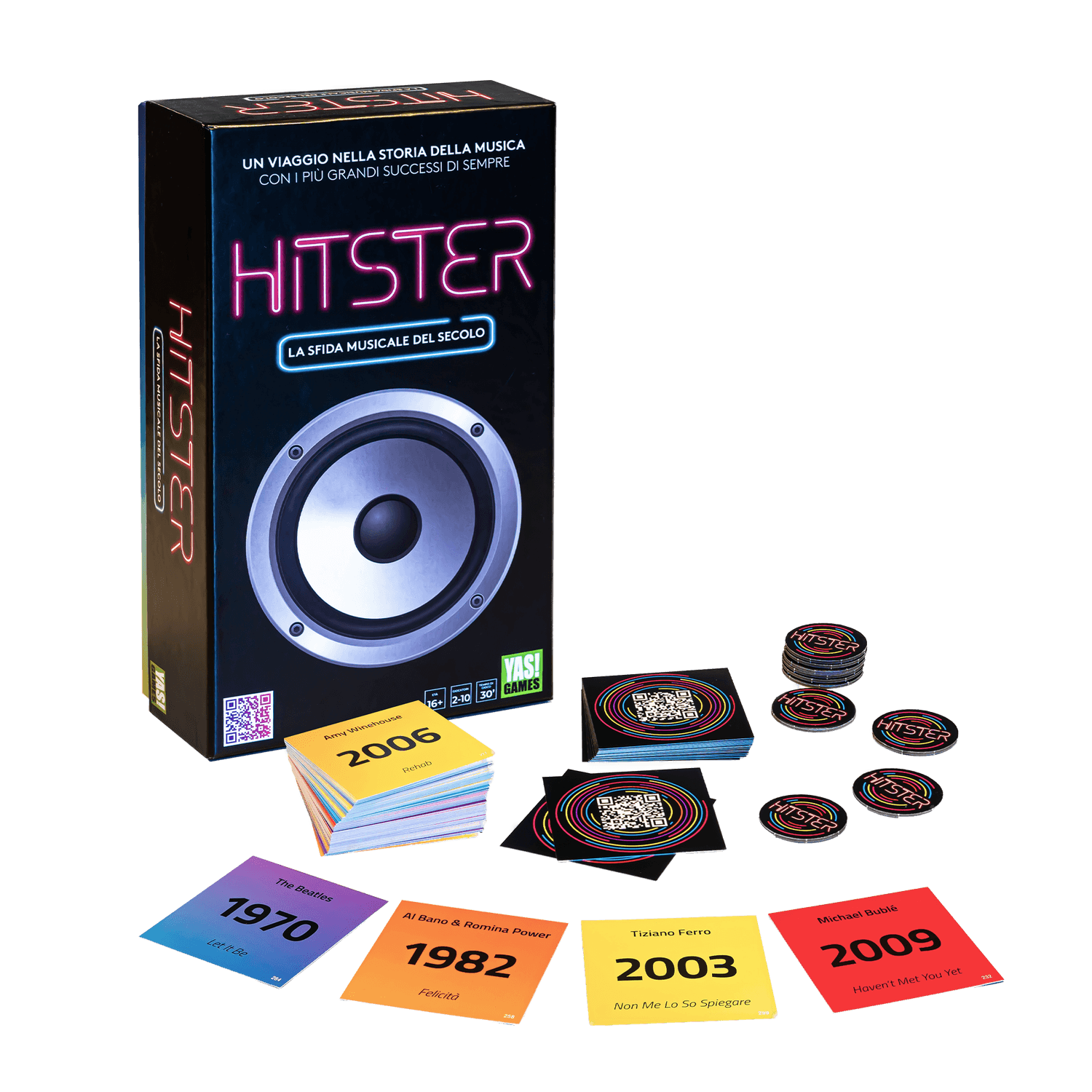 Hitster - yas!games - l'unico in italiano - party games - ROCCO GIOCATTOLI