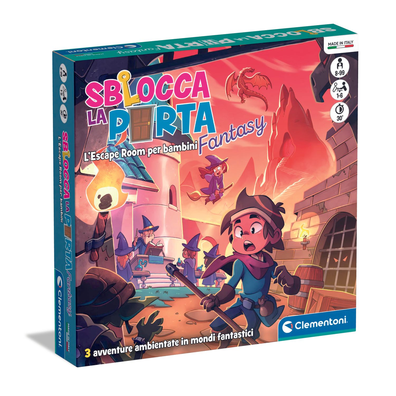 Clementoni sblocca la porta fantasy 16587 – gioco educativo sblocca la porta - CLEMENTONI