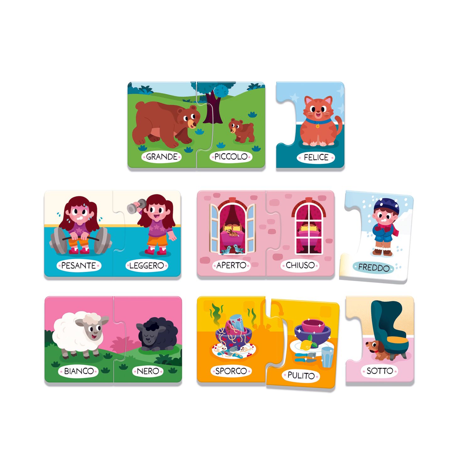 Clementoni i contrari 16843 – gioco educativo sui contrari - SAPIENTINO