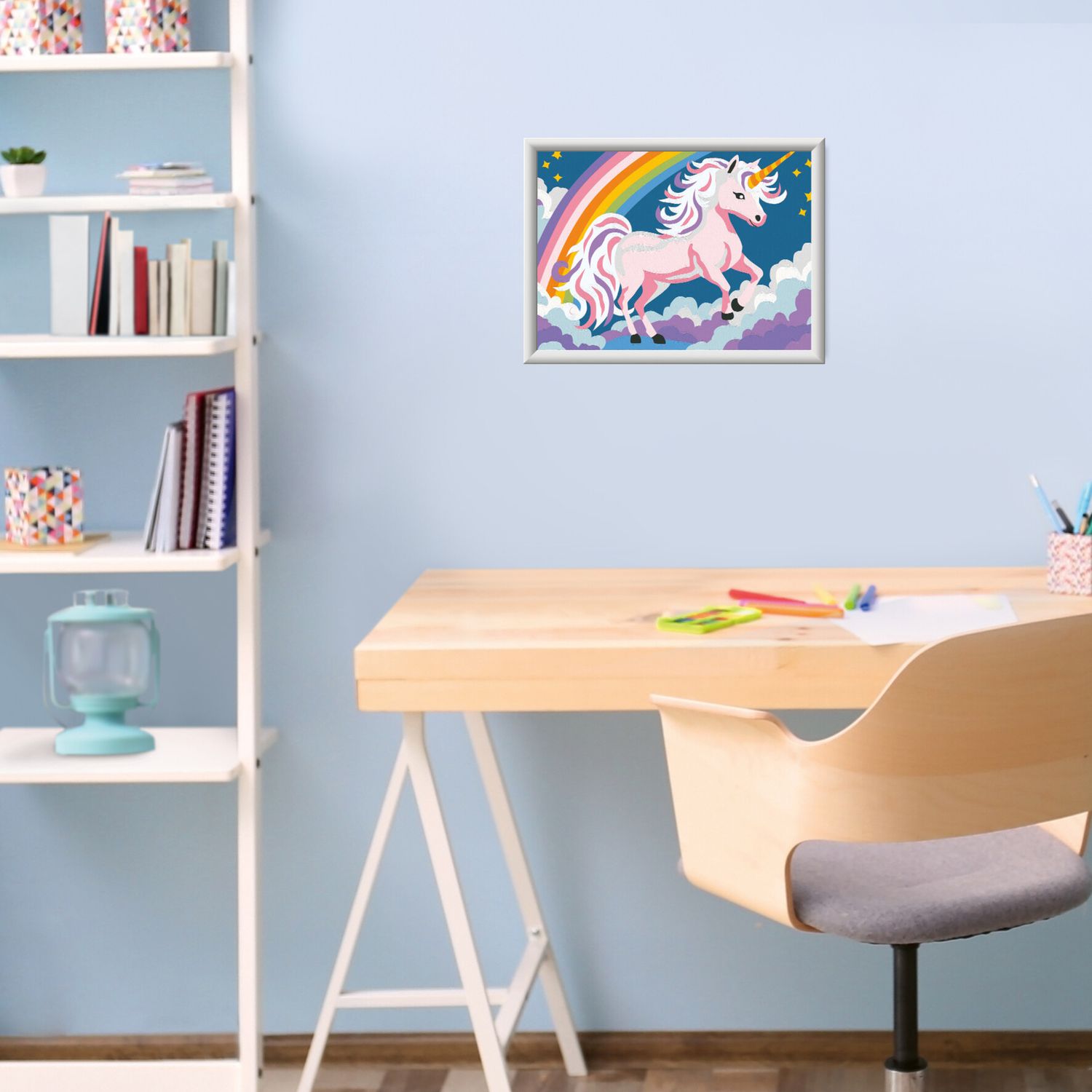Ravensburger creart - unicorno rosa neon - kit di pittura per bambini 7+ anni - RAVENSBURGER