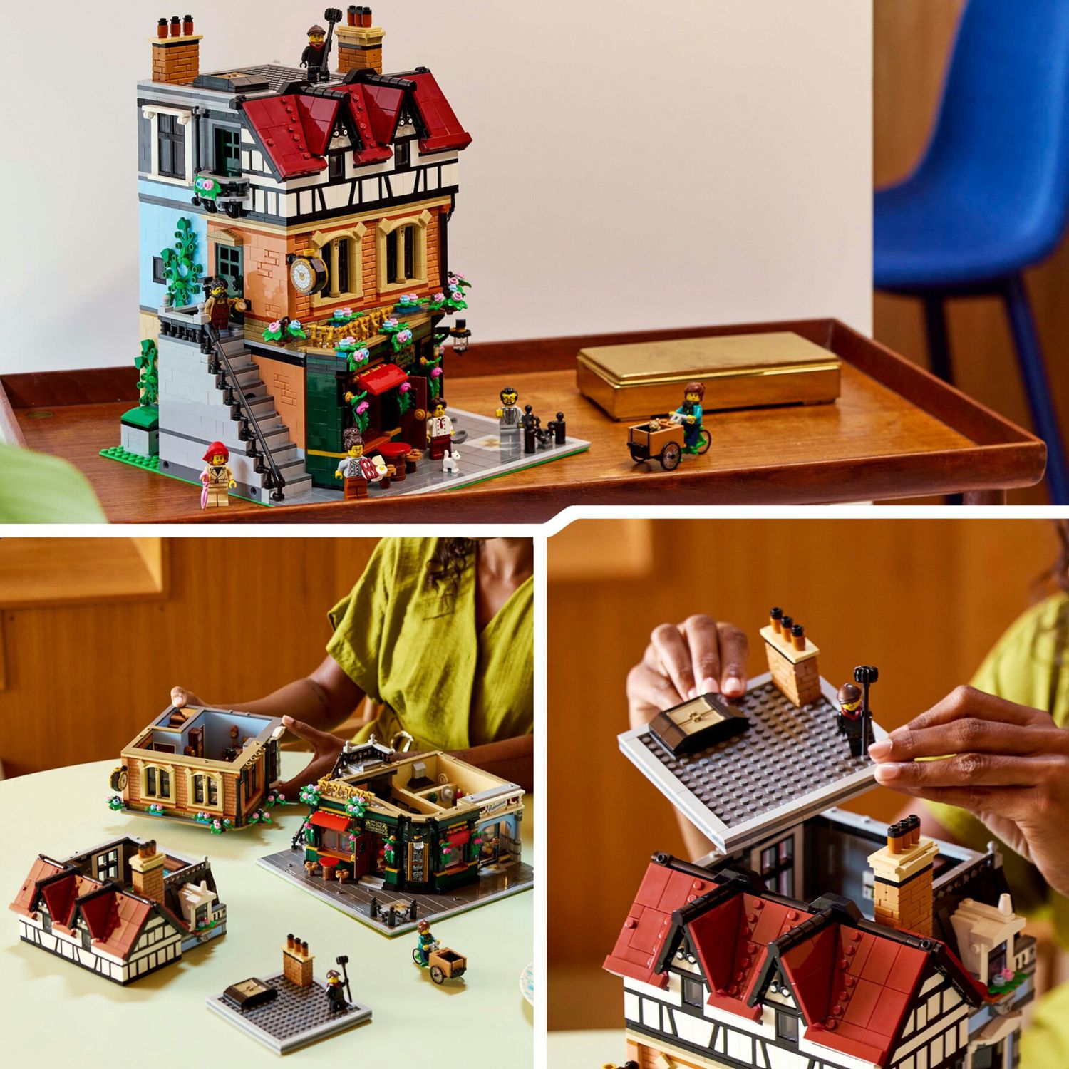 Lego icons 10350 edificio tudor, modellino di casa in miniatura, collezione modular building, regalo per adulti, uomo o donna - Lego, LEGO ICONS