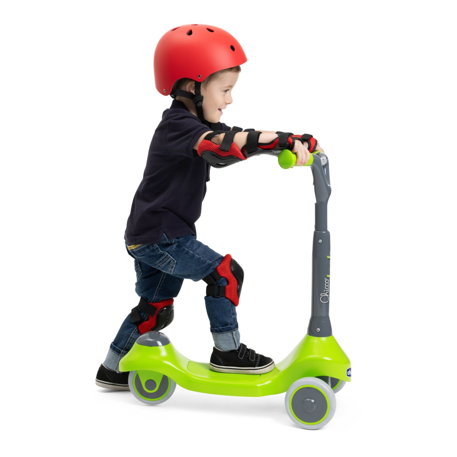 Monopattino verde chicco per bambini - sviluppa equilibrio e motricità -2+ - chicco - Chicco