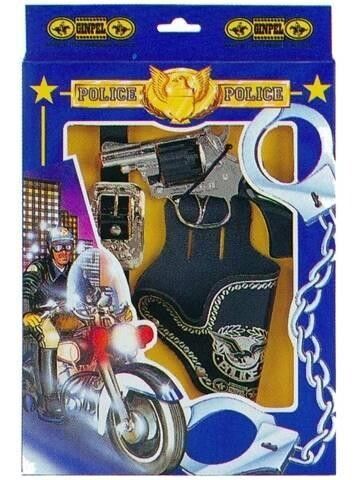 Pistola + fondina - agent police - Villa Giocattoli