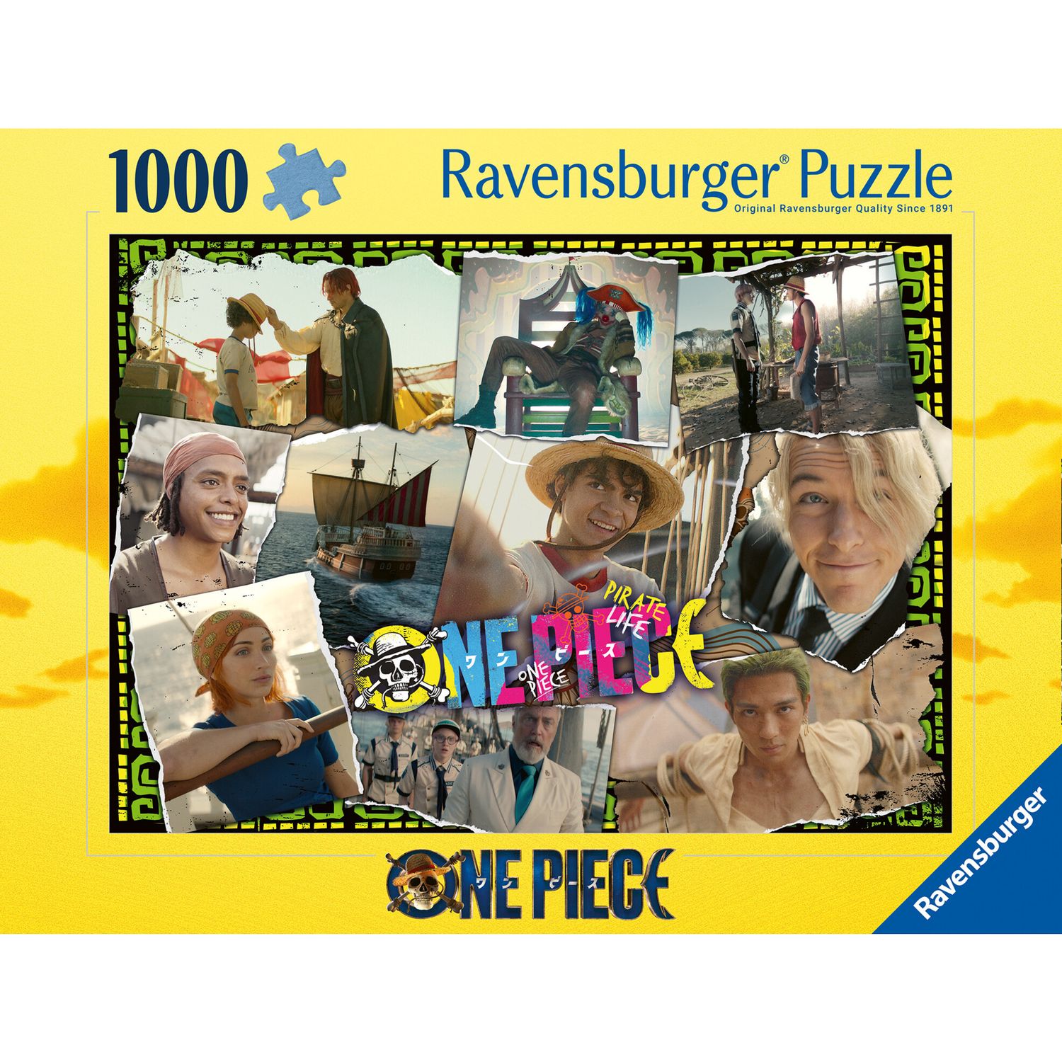Ravensburger puzzle one piece - 1000 pezzi - perfetto per fan degli anime - ONE PIECE