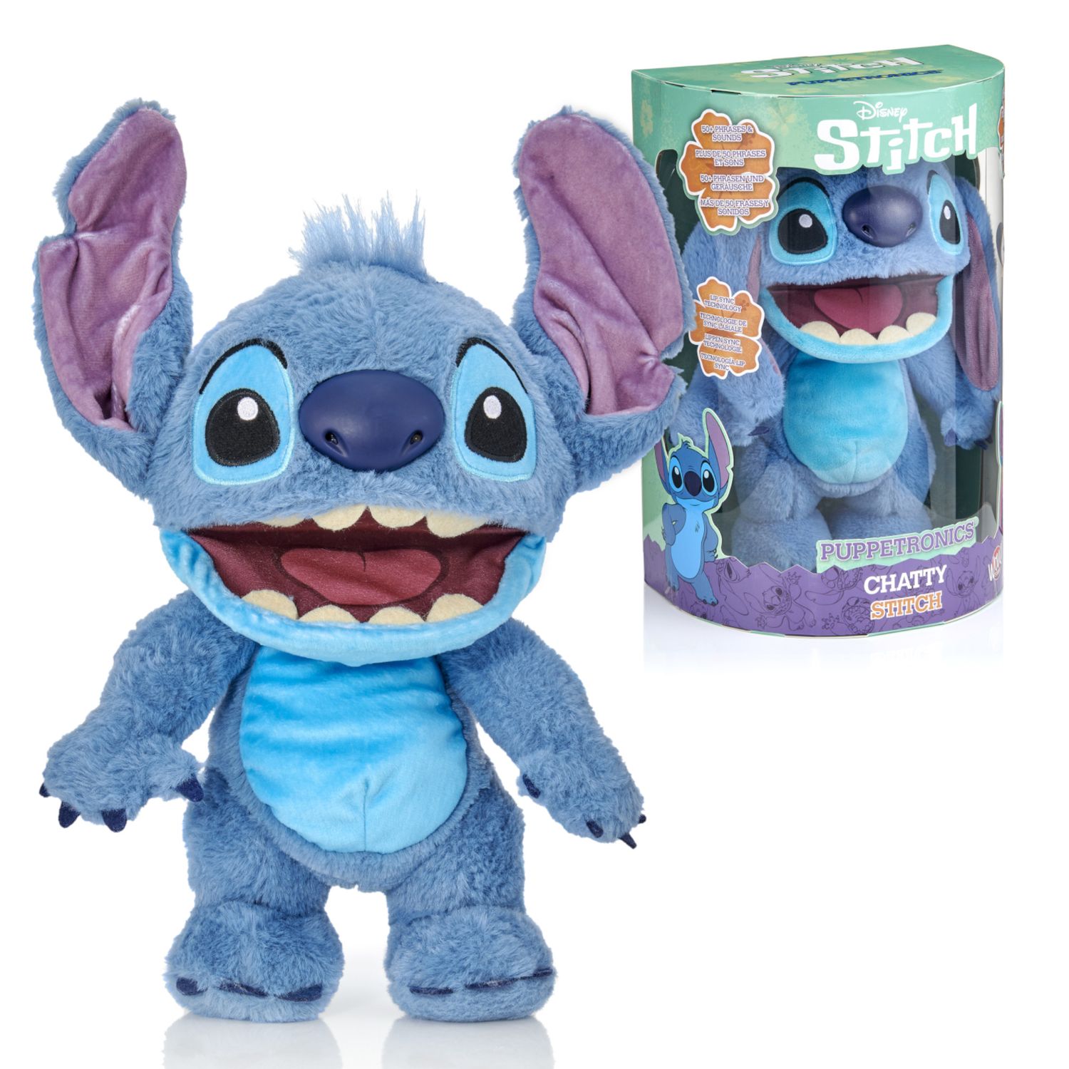 Peluche interattivo stitch 30 cm – parlante e reattivo al tocco - Disney Stitch