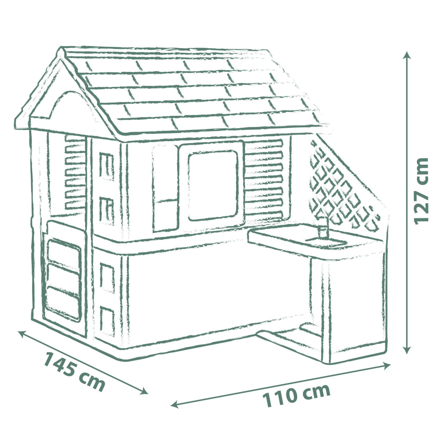 Casetta smoby natura con cucina eco - 2+ - SMOBY
